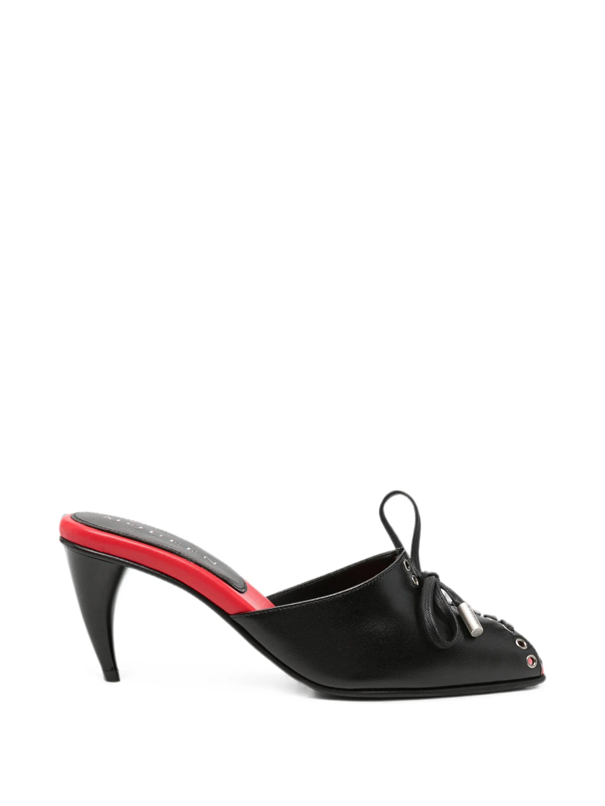 Alexander McQueen lace - up open - toe sandals