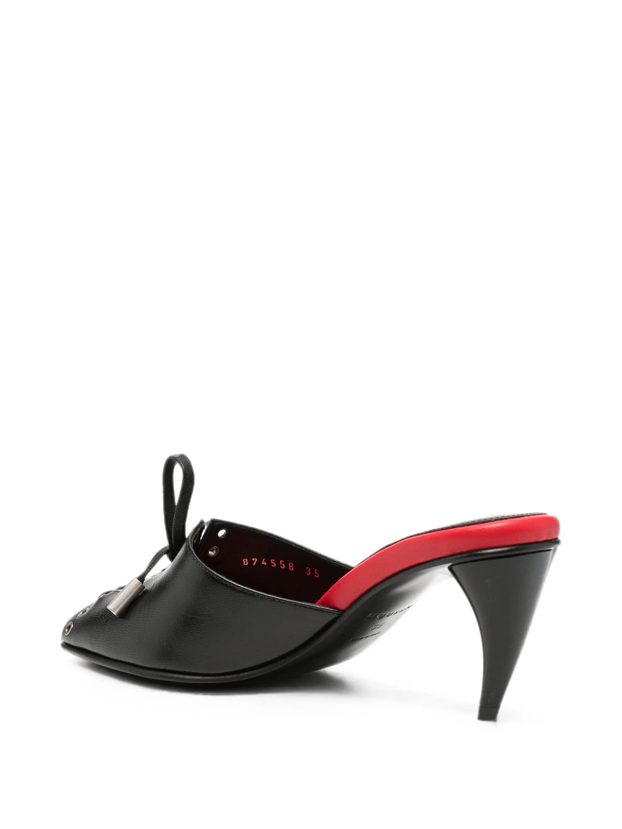 Alexander McQueen lace - up open - toe sandals