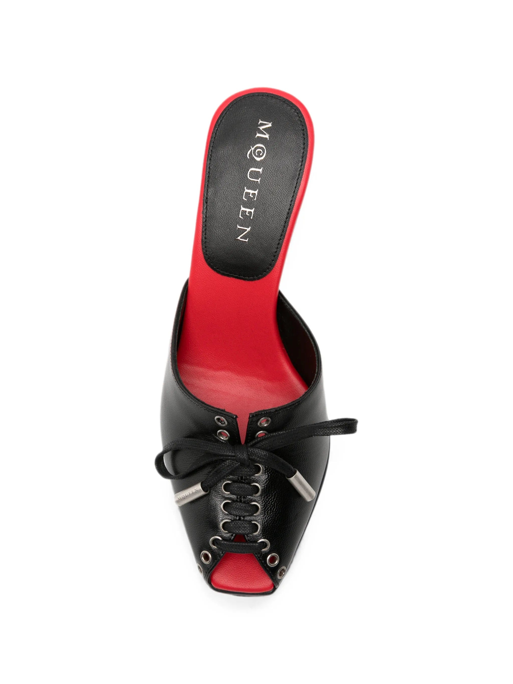 Alexander McQueen lace - up open - toe sandals
