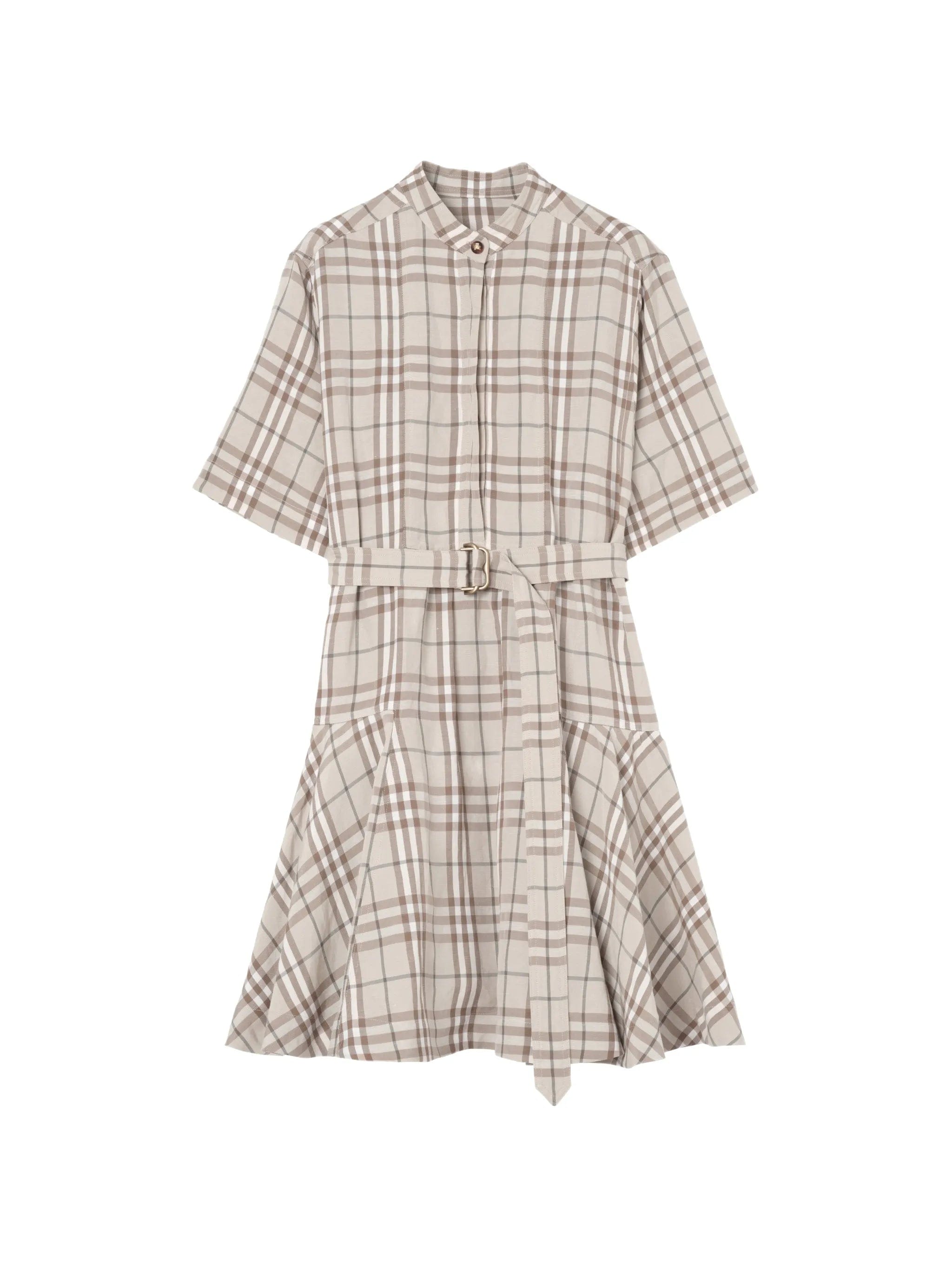 Burberry Check linen - blend dress
