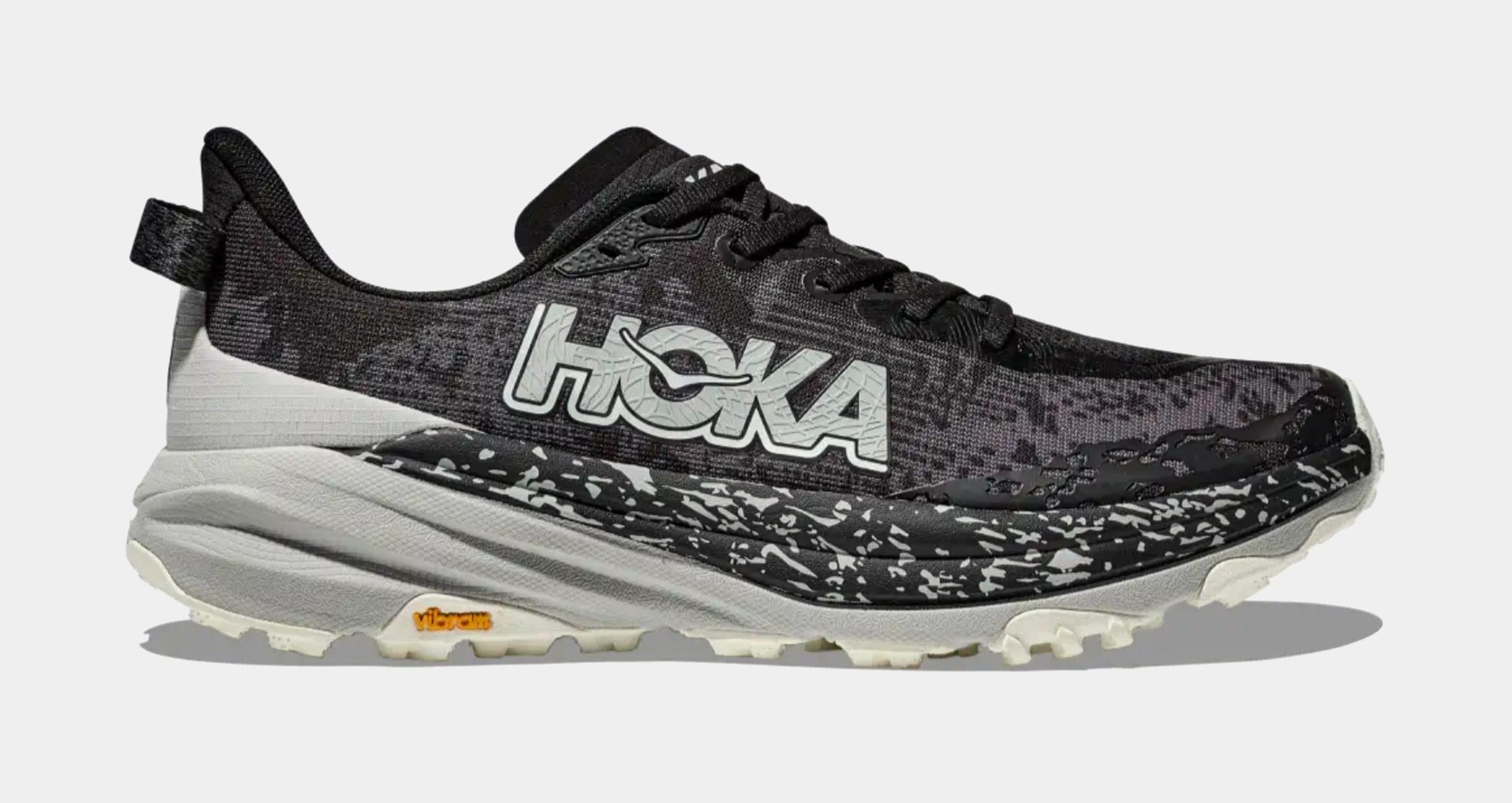 Hoka SpeedGoat 6 Mens Running Shoes (Black/Stardust)