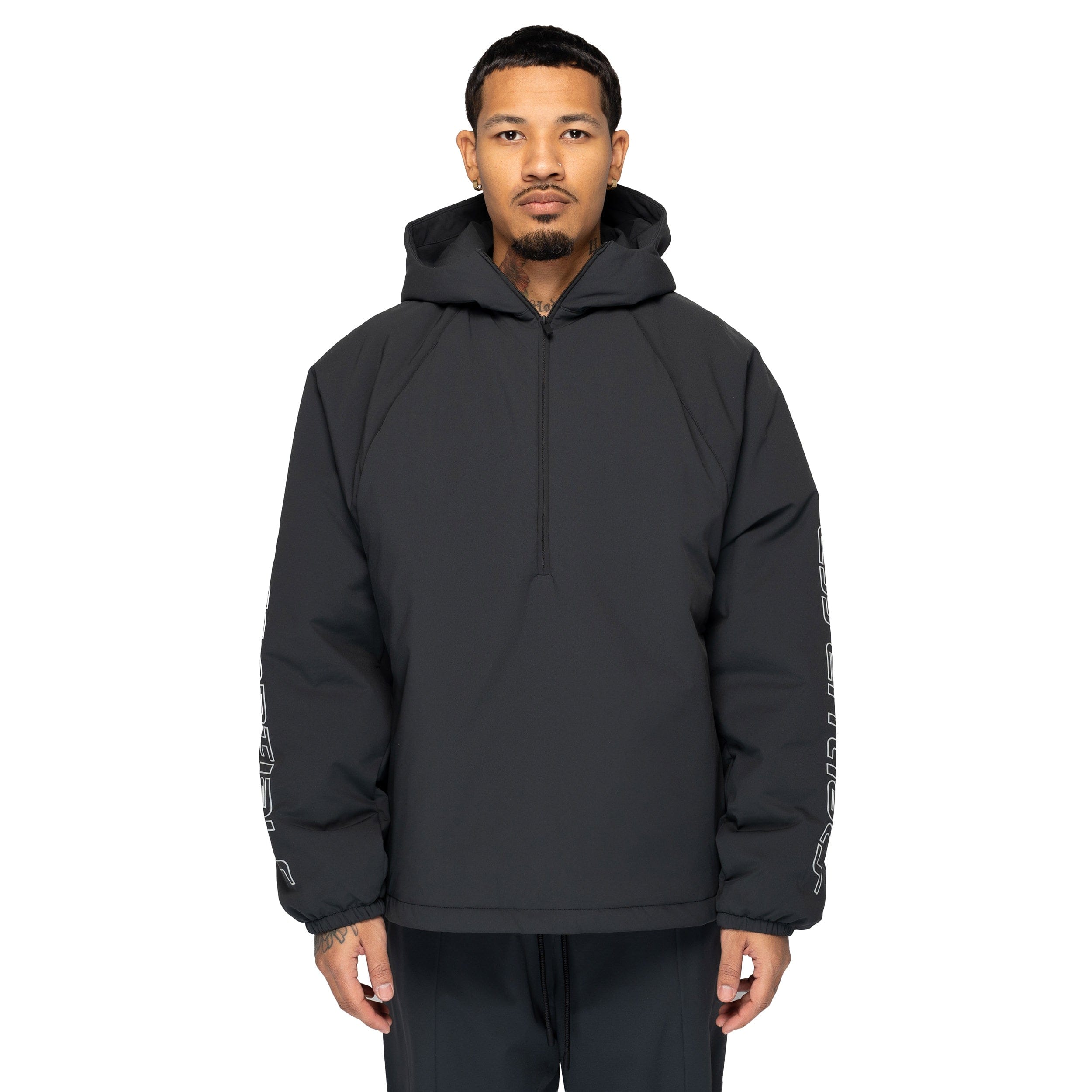 Fear of God Essentials Tech Nylon Half Zip Anorak Vintage Black 202HO258241F