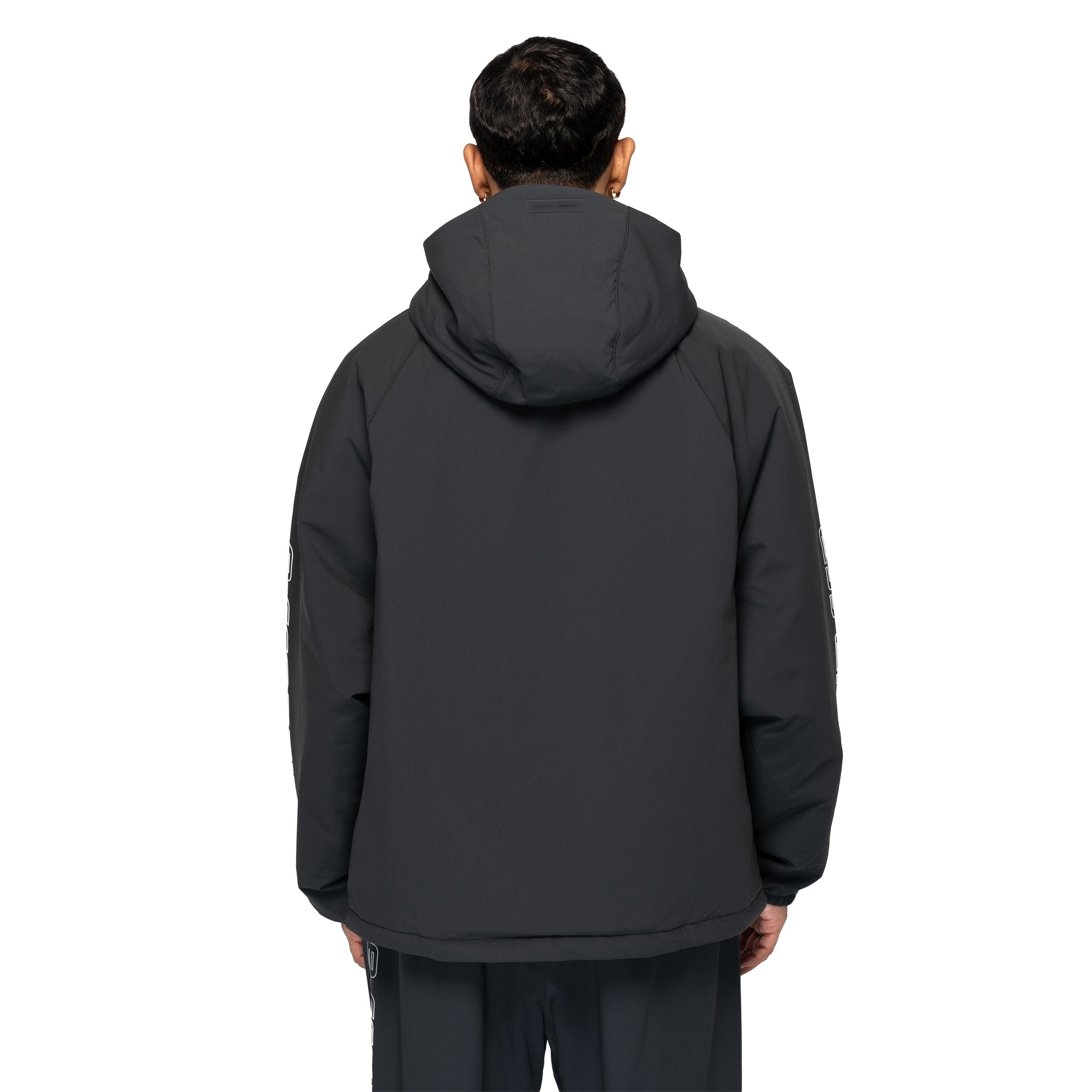 Fear of God Essentials Tech Nylon Half Zip Anorak Vintage Black 202HO258241F