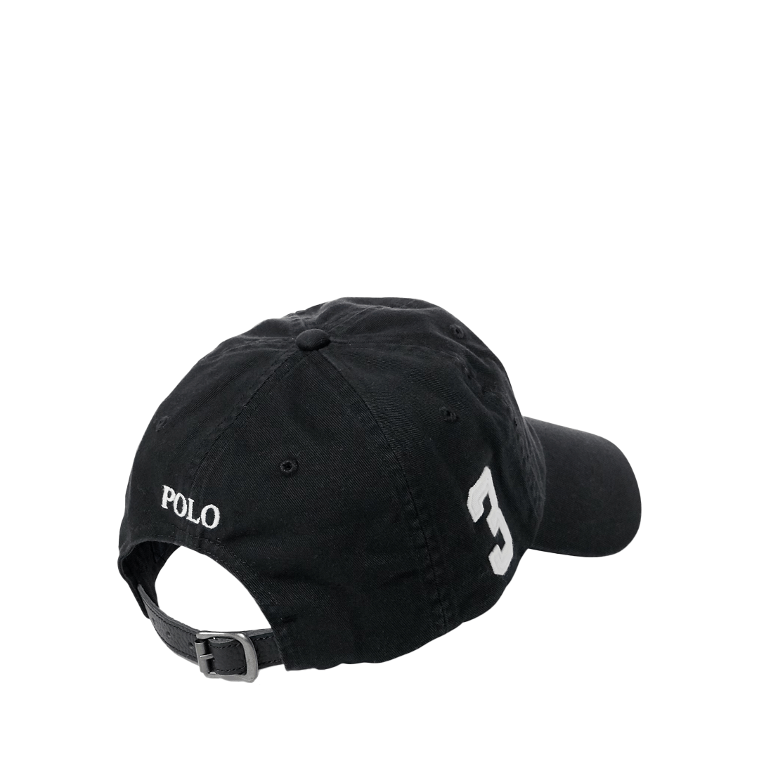 POLO RALPH Lauren BIG PONY CHINO BALLCAP BLACK