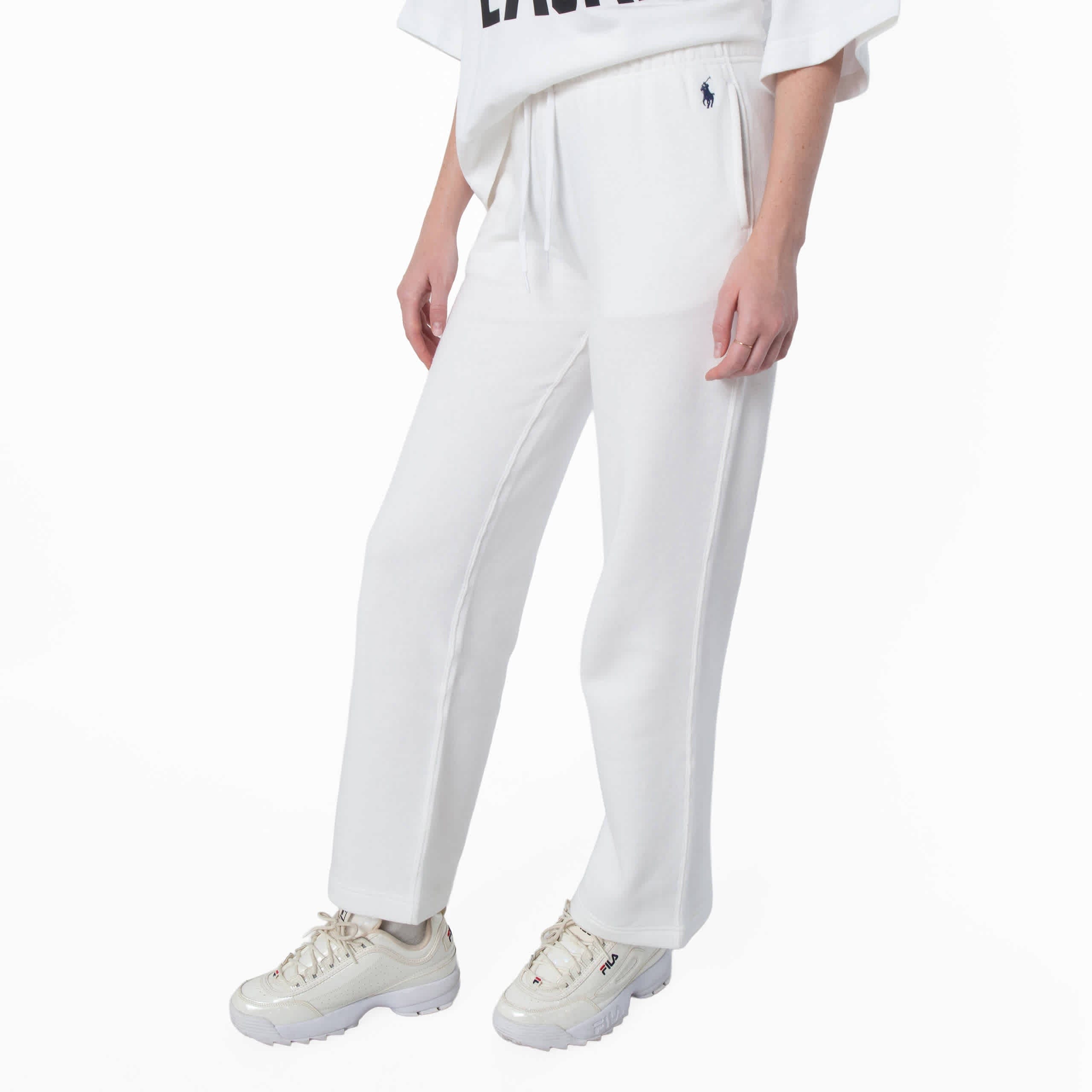 Polo Ralph Lauren Drawstring Fleece Wide - Leg Sweatpants, Size X - Small