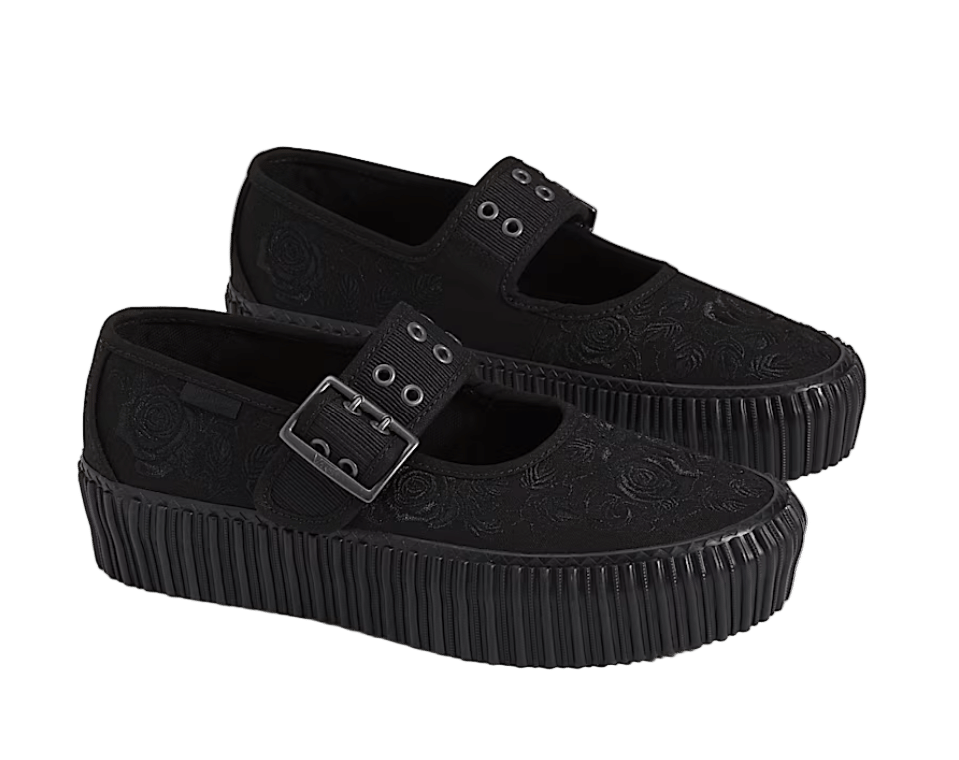 Vans Mary Jane Creeper Shoe Spooky Black