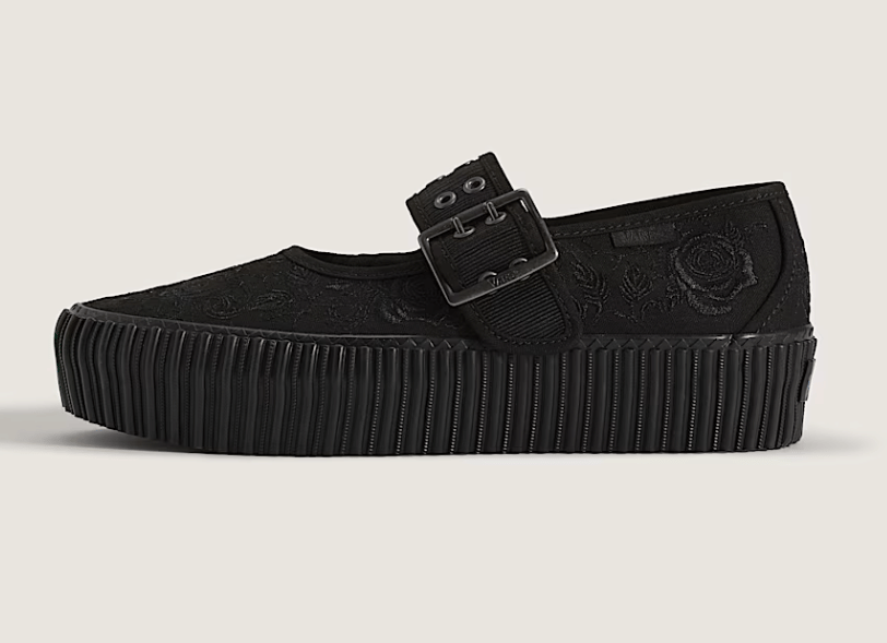 Vans Mary Jane Creeper Shoe Spooky Black