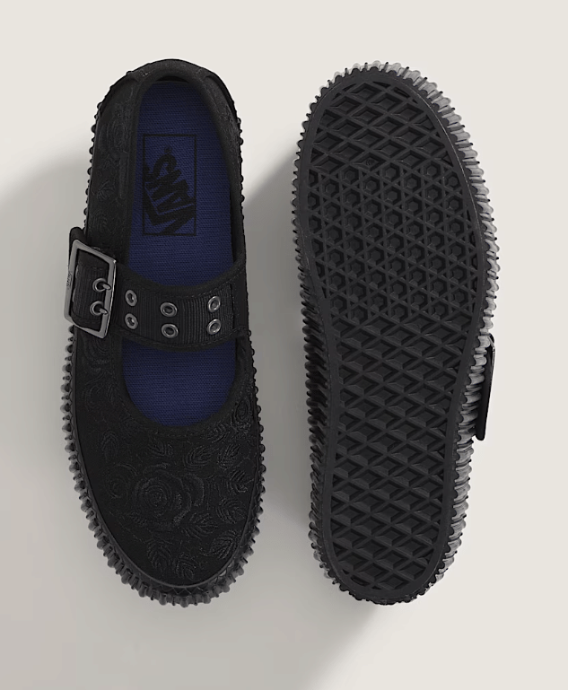 Vans Mary Jane Creeper Shoe Spooky Black