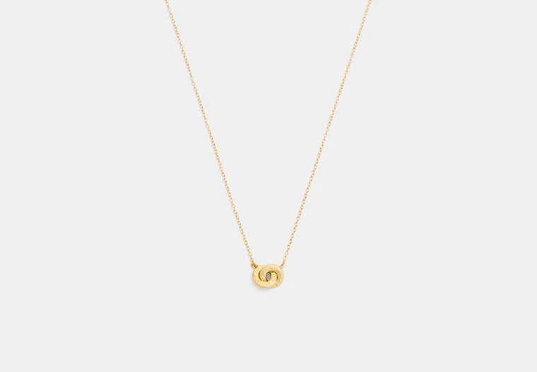 Coach Interlock Pendant Necklace