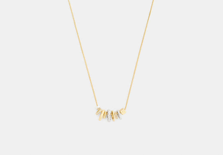 Coach Mixed Rondelle Pendant Necklace
