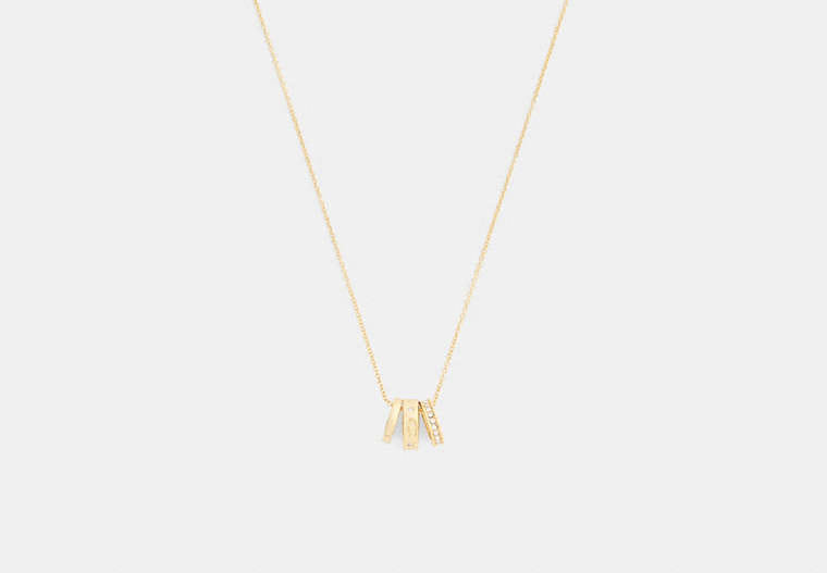 Coach Repeated C Rondelle Necklace