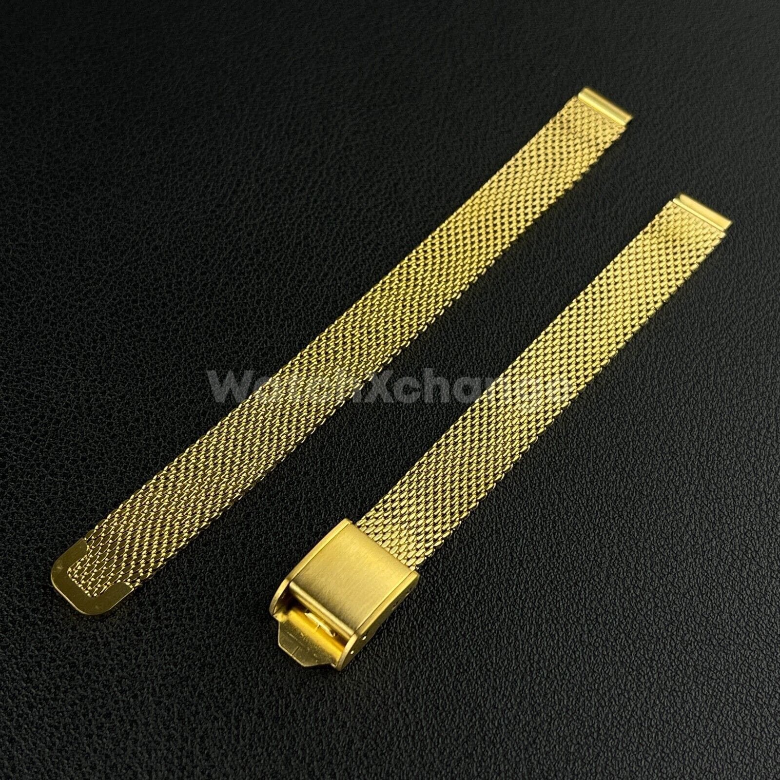 Tissot Gold 9 mm Watch Strap For TISSOT Mesh Milanese Steel Metal Band Bracelet