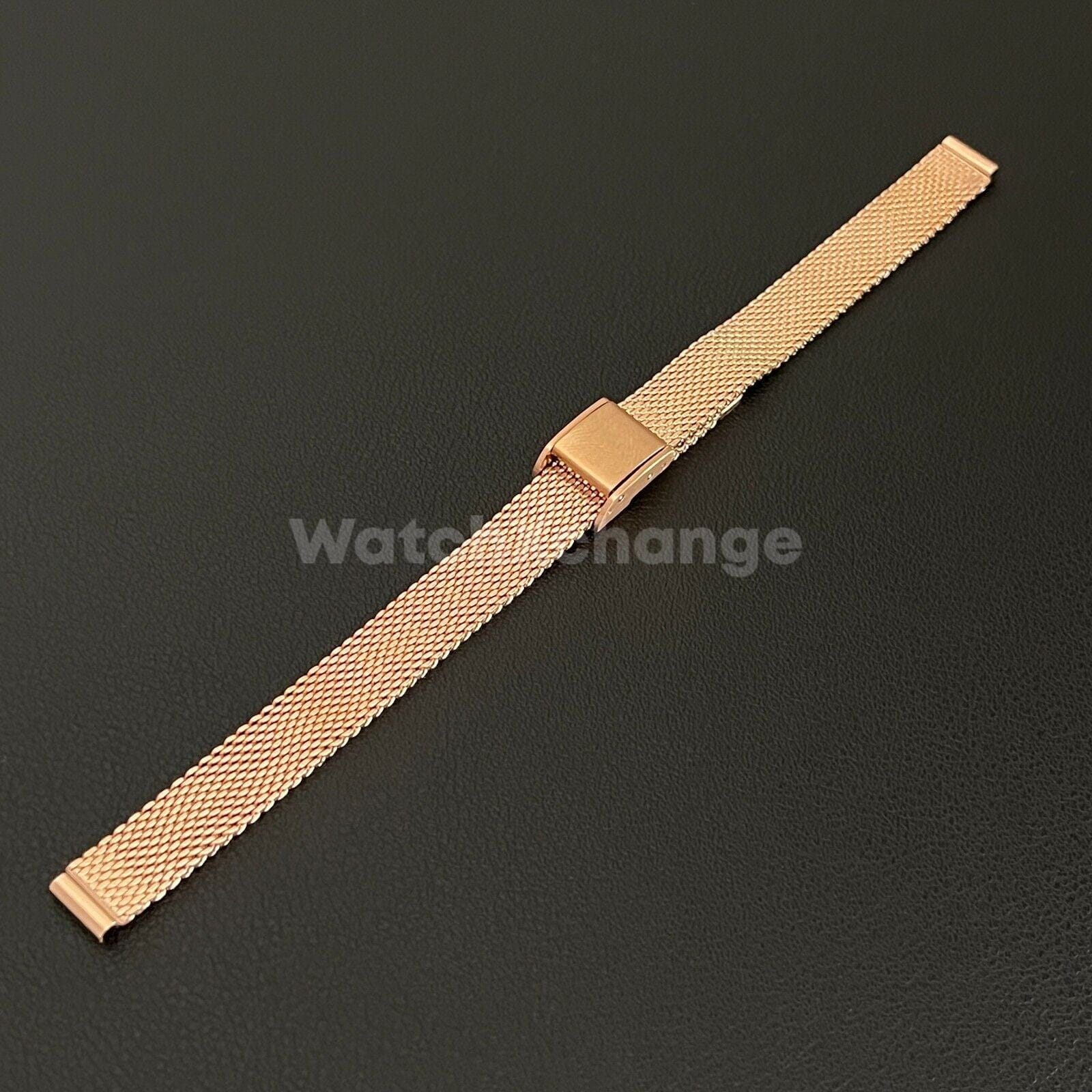 Tissot Rose Gold 9 mm Watch Strap For TISSOT Mesh Milanese Steel Metal Band Bracelet