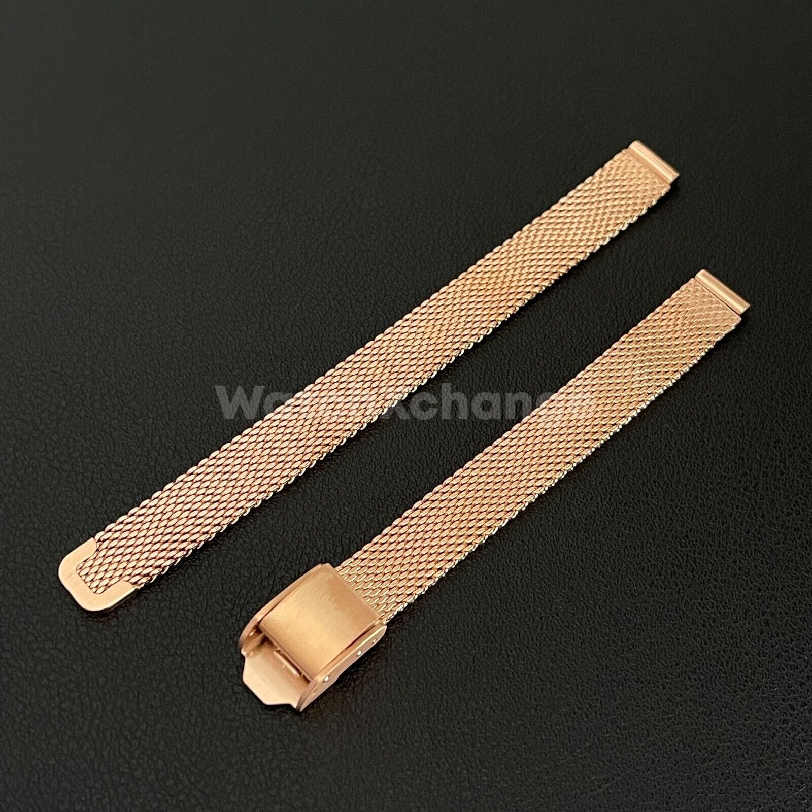 Tissot Rose Gold 9 mm Watch Strap For TISSOT Mesh Milanese Steel Metal Band Bracelet