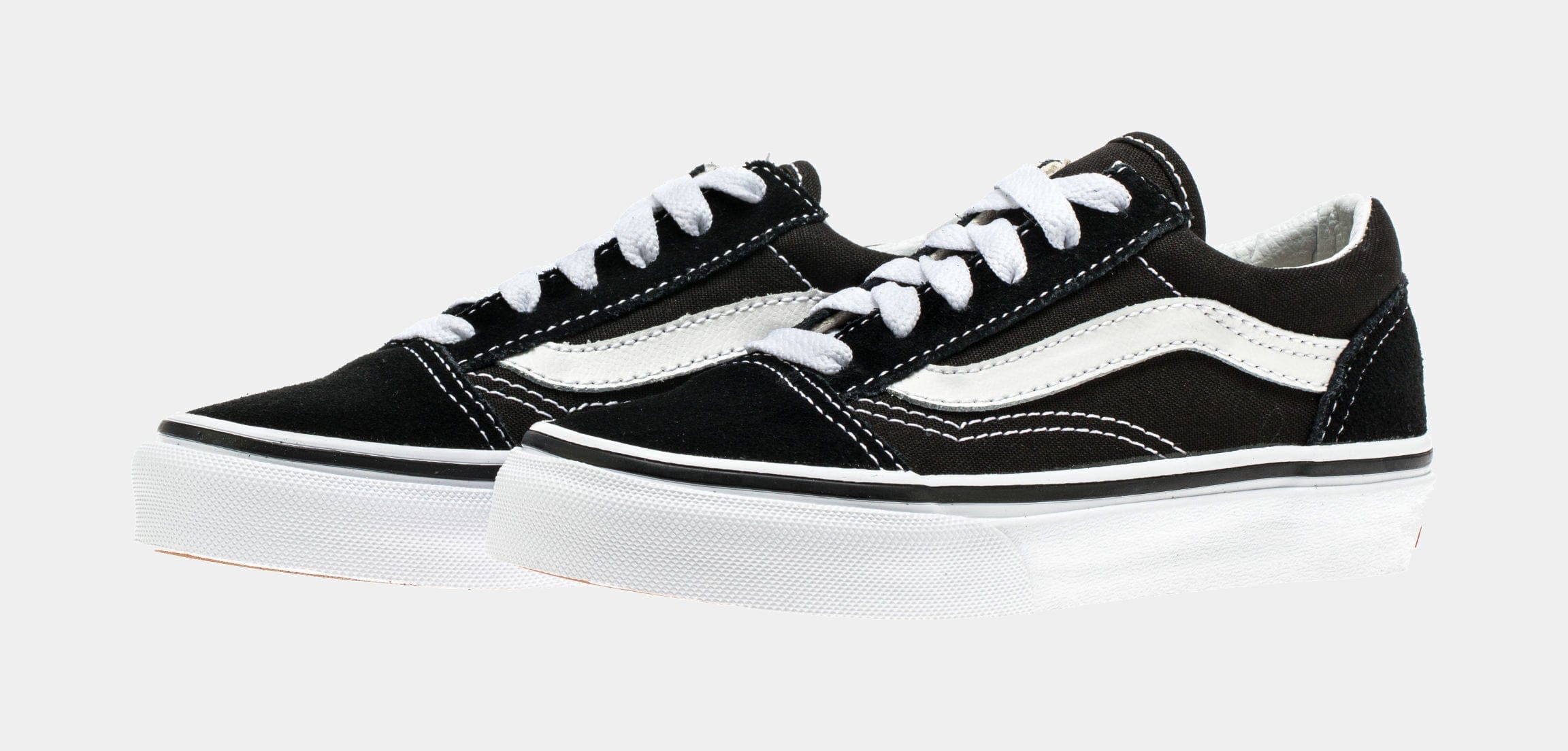 Vans Old Skool Preschool Skate Shoes (Black)