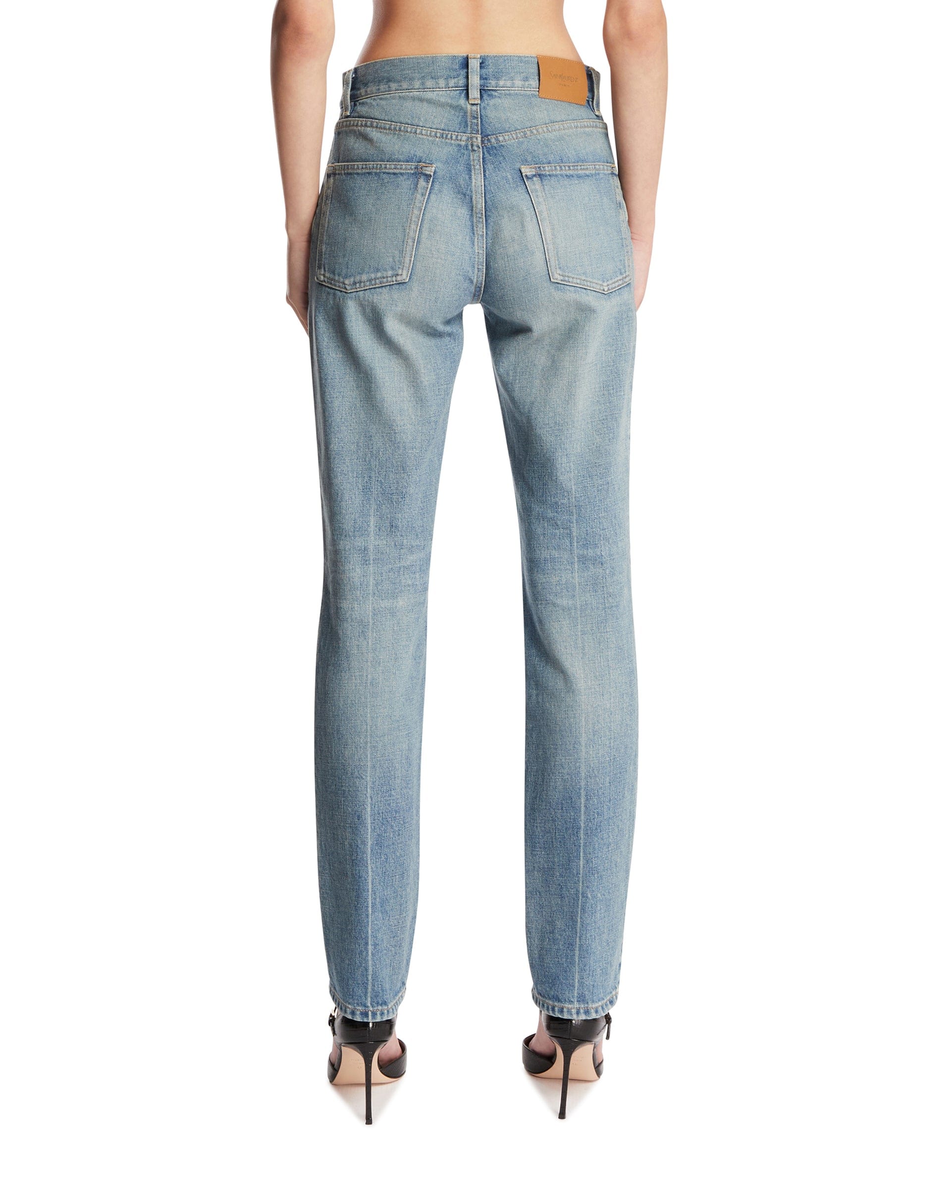 Saint Laurent Jeans A Cinque Tasche Blu