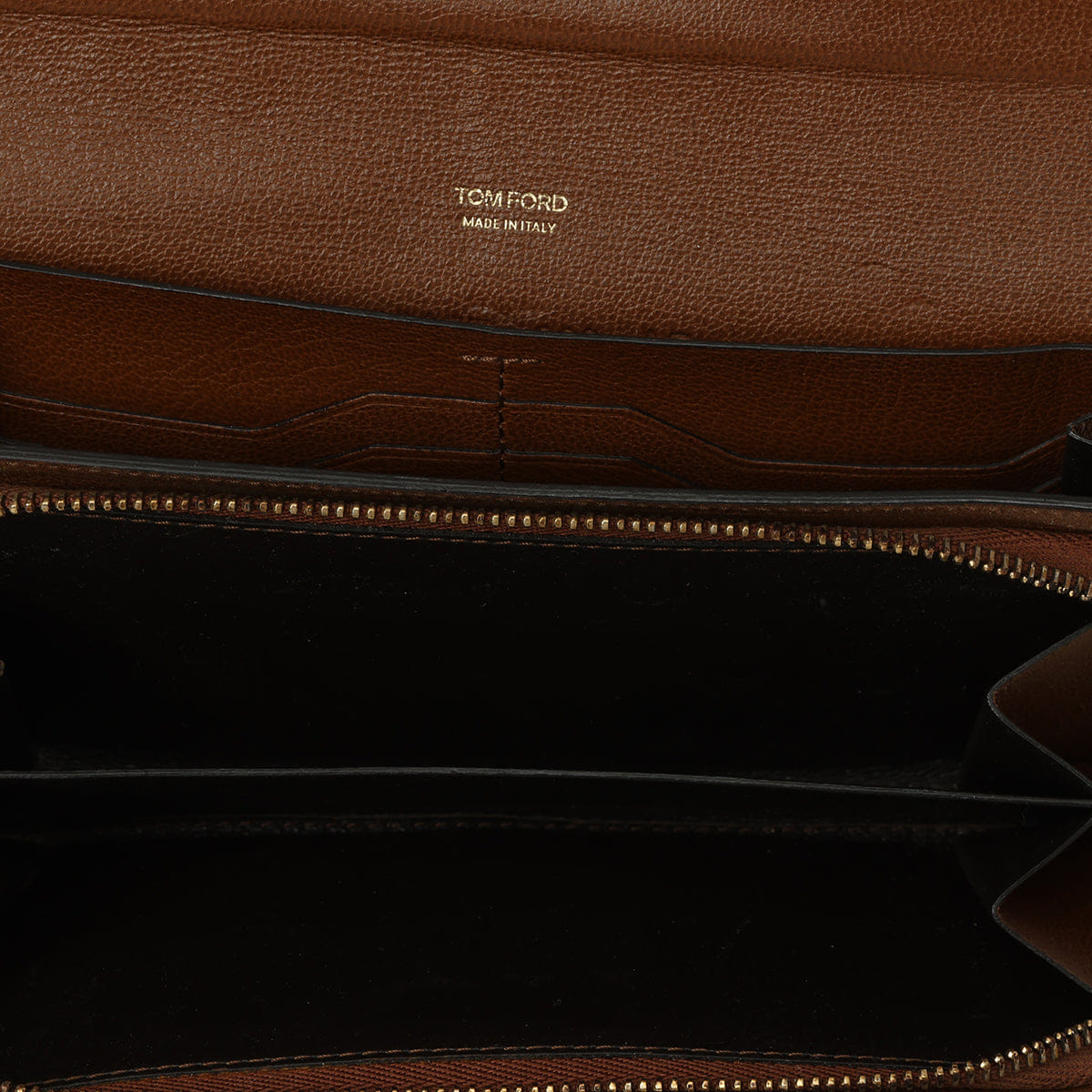 TOM FORD Brown Leather Turnlock Natalia Continental Wallet