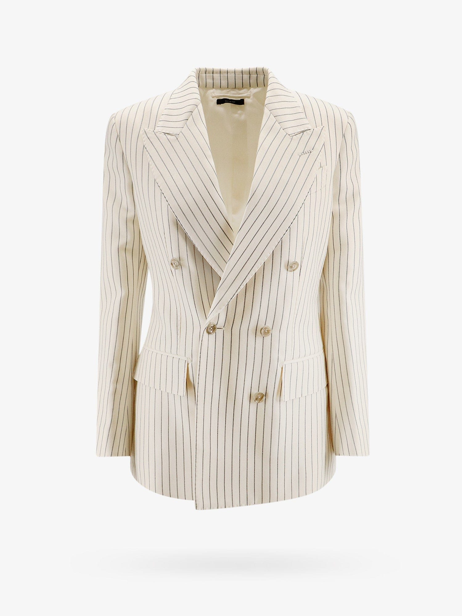 TOM FORD Double - breasted jacket with striped pattern