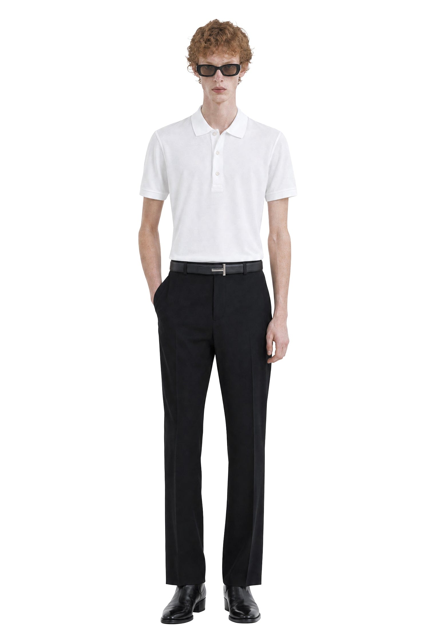 TOM FORD Piqué Short Sleeve Polo Shirt