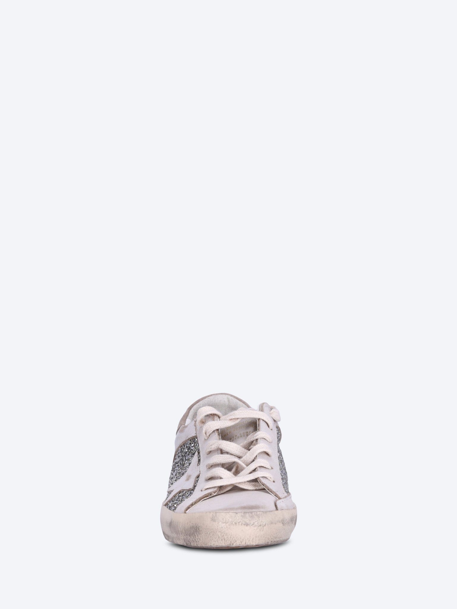 Golden Goose Super star glitter and leather upper leather star suede heel sneakers