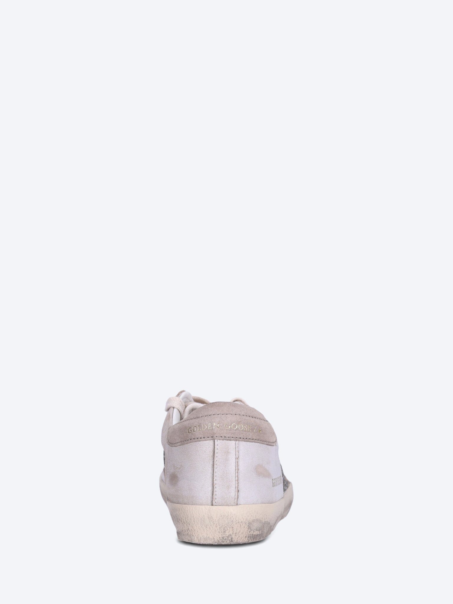 Golden Goose Super star glitter and leather upper leather star suede heel sneakers