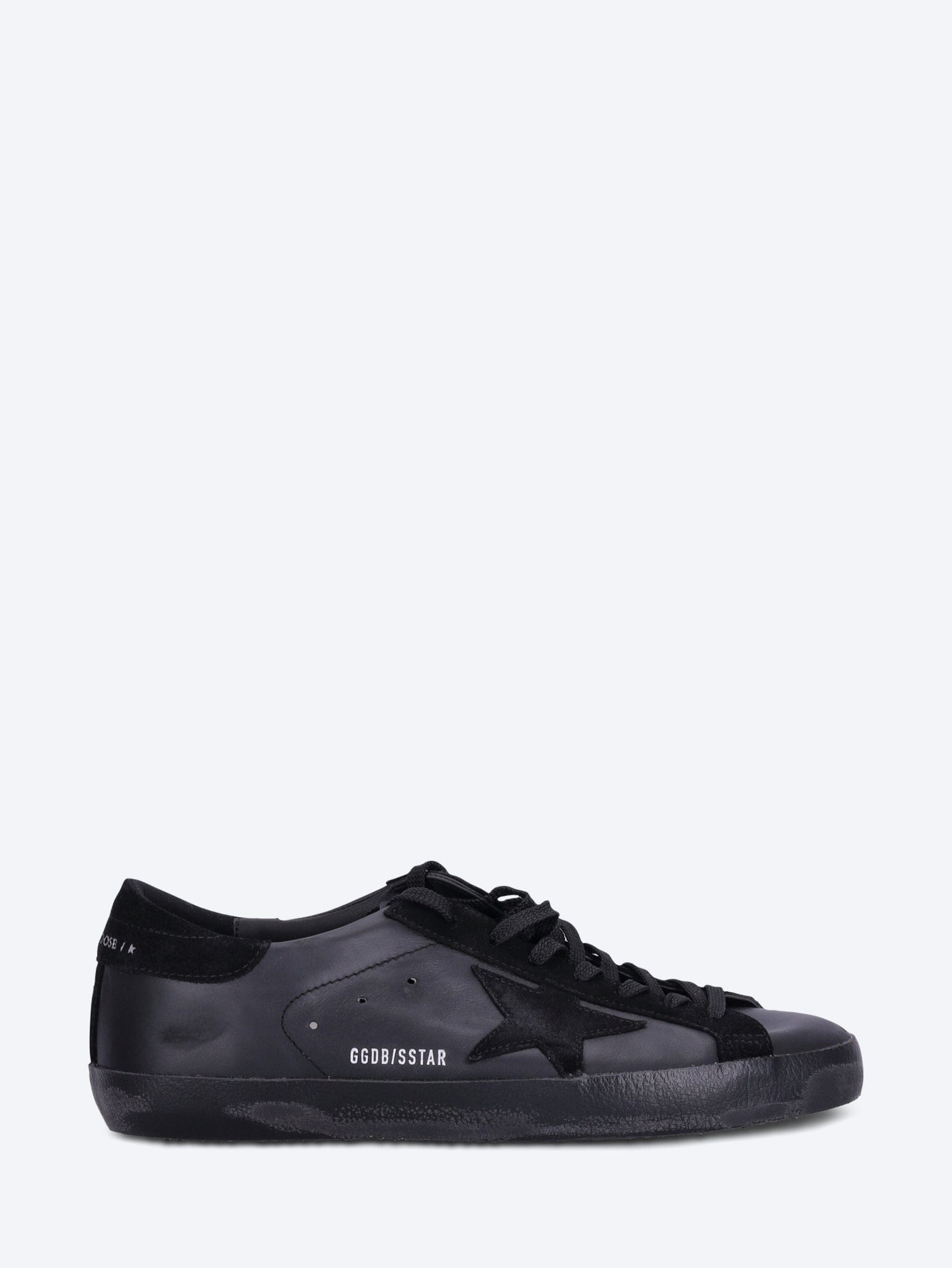 Golden Goose Super - star nappa upper toe and tongue suede star heel and list sneakers