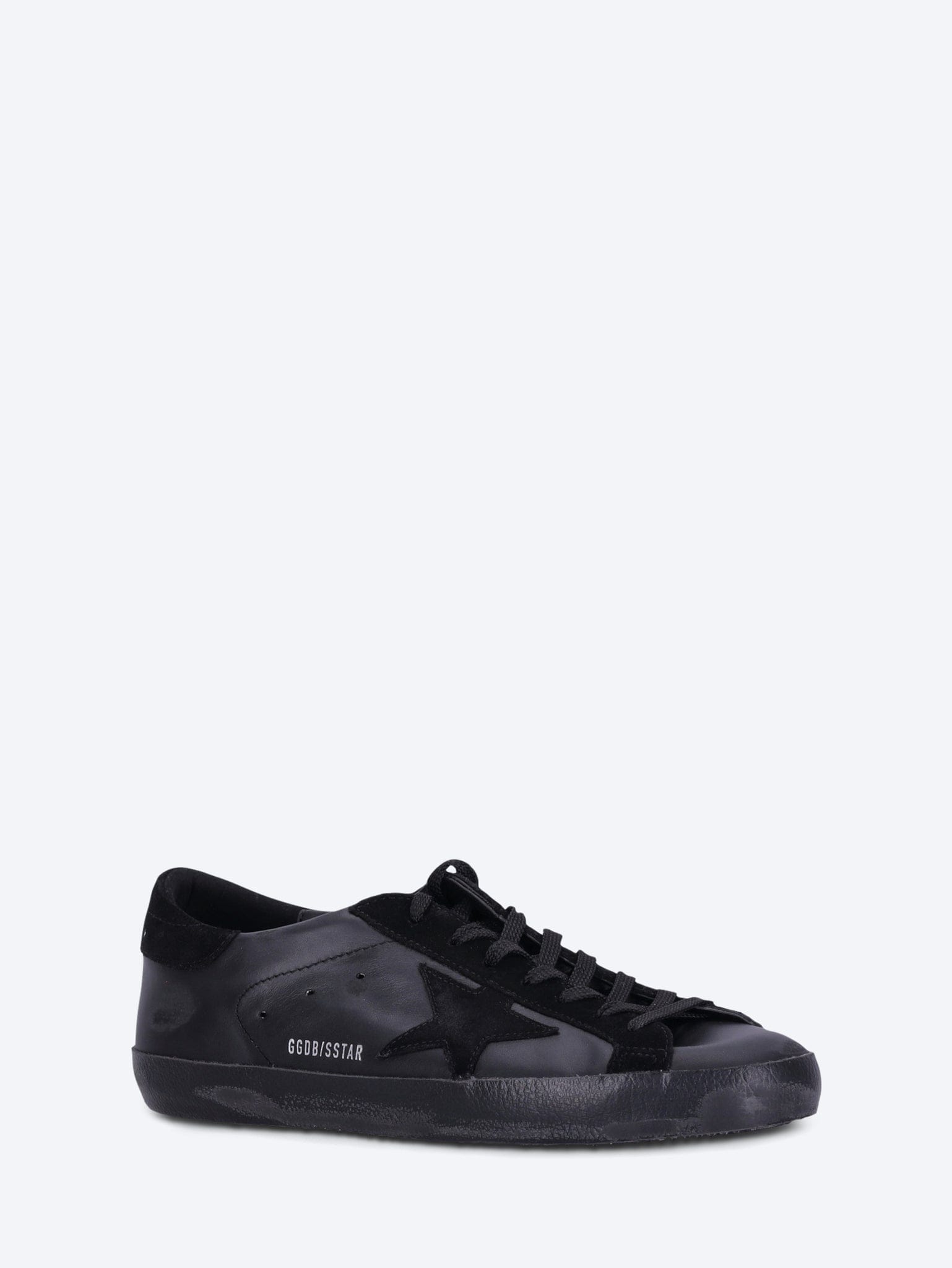 Golden Goose Super - star nappa upper toe and tongue suede star heel and list sneakers