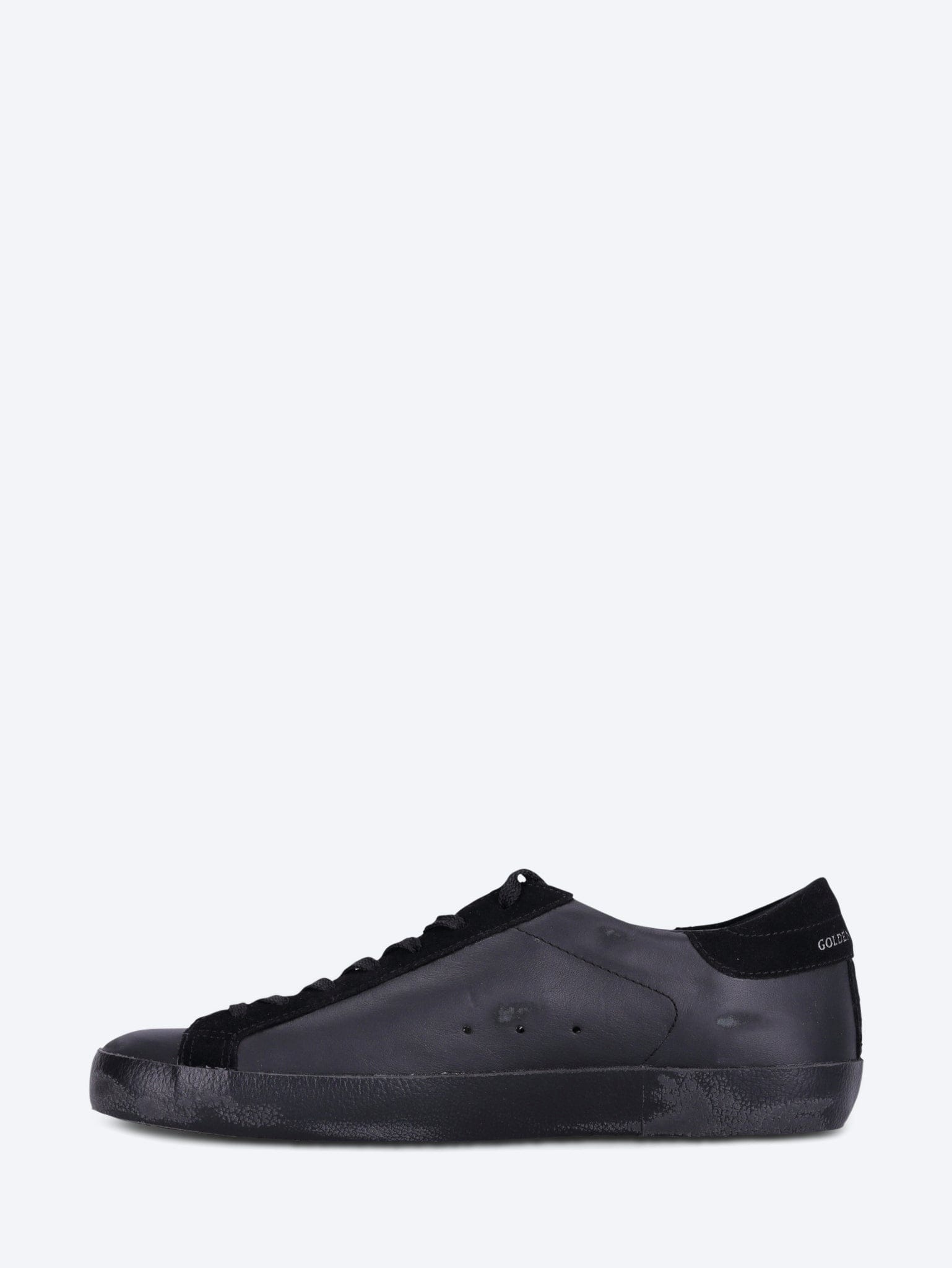 Golden Goose Super - star nappa upper toe and tongue suede star heel and list sneakers