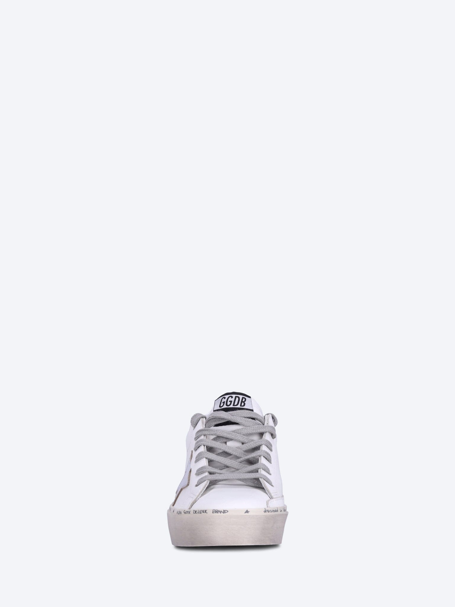 Golden Goose Hi star leather upper laminated star and heel sneakers