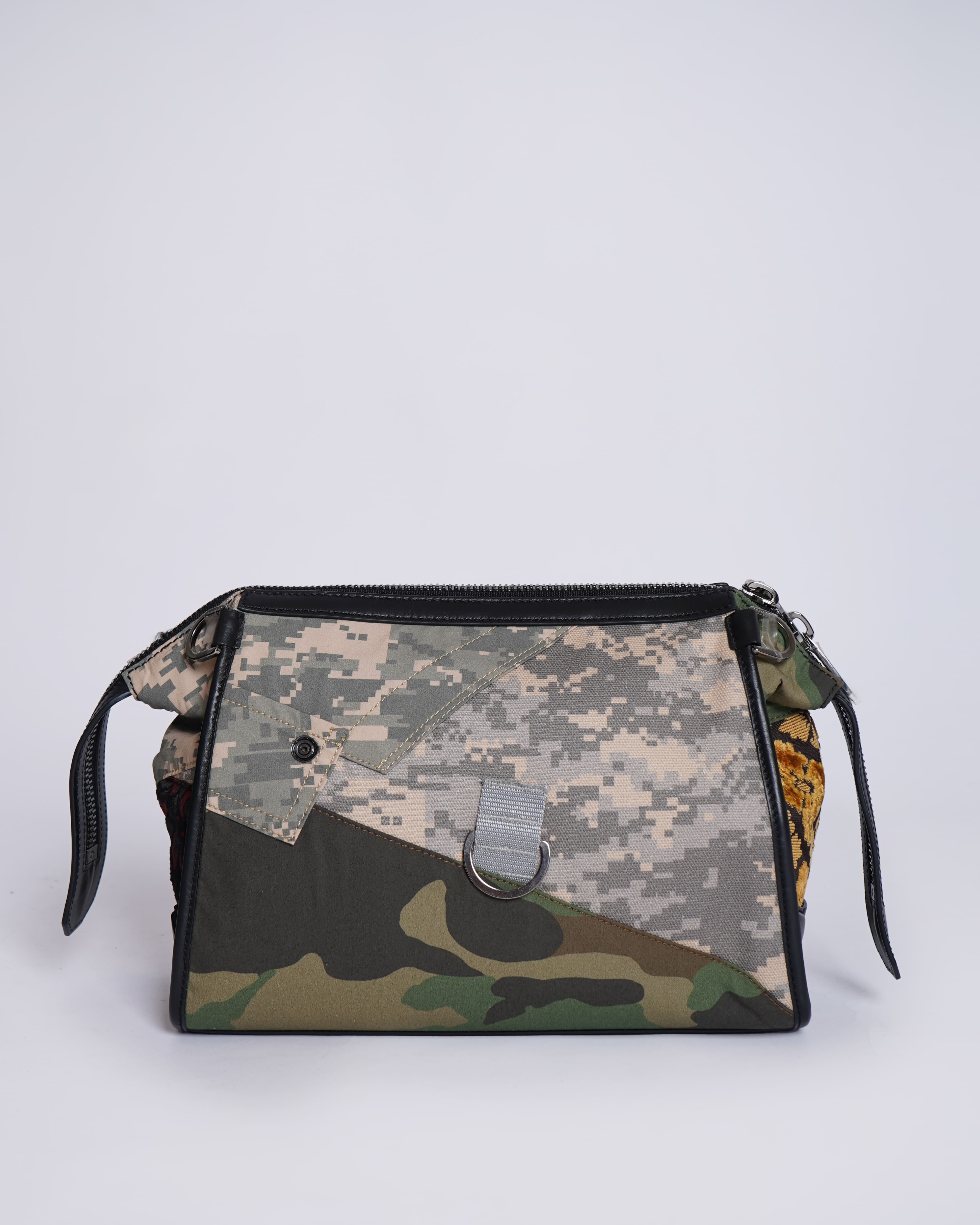 Dolce & Gabbana New Dolce & Gabbana Camouflage Patchwork Crossbody Bag
