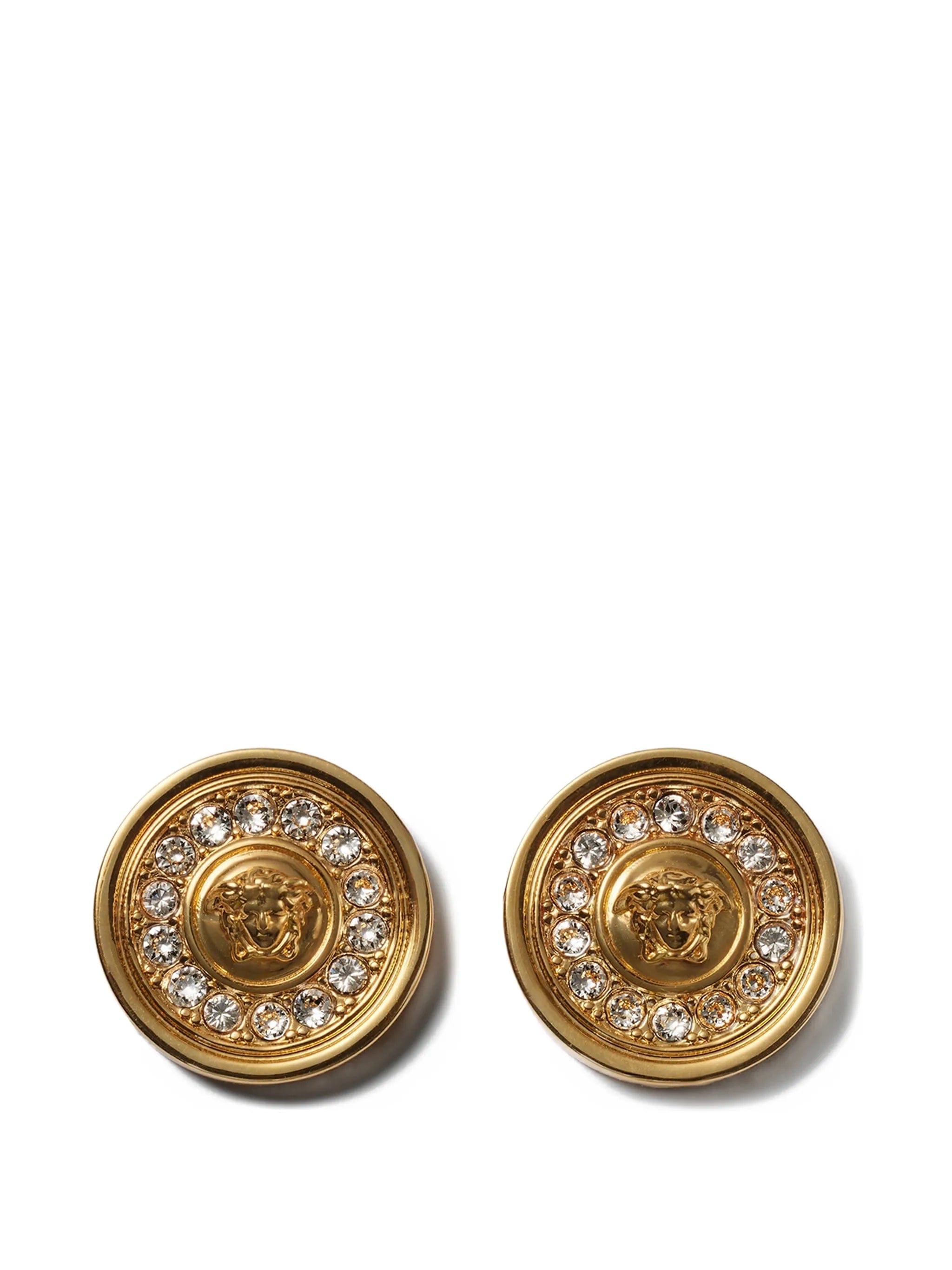 Versace Medusa crystal earrings