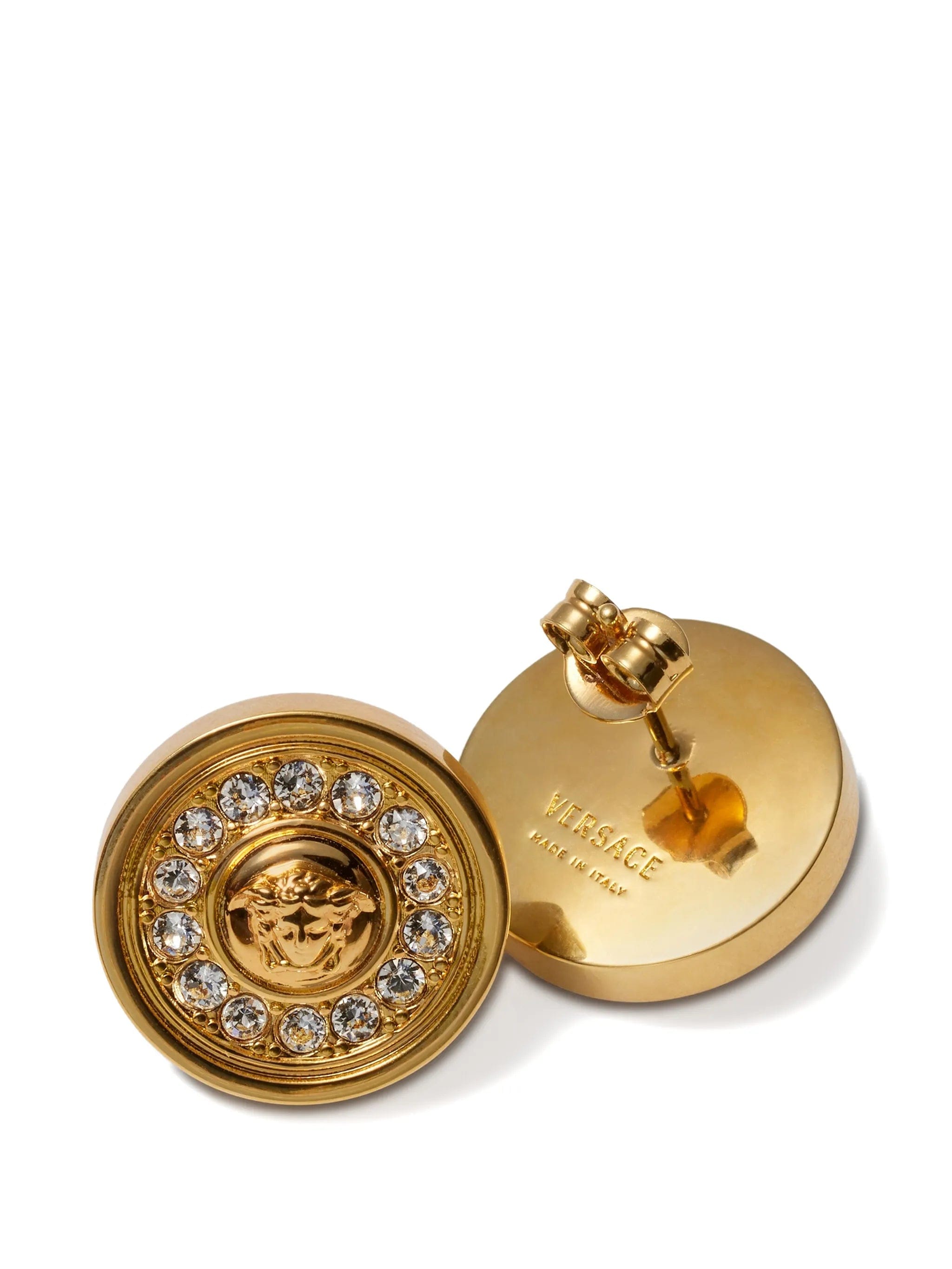 Versace Medusa crystal earrings