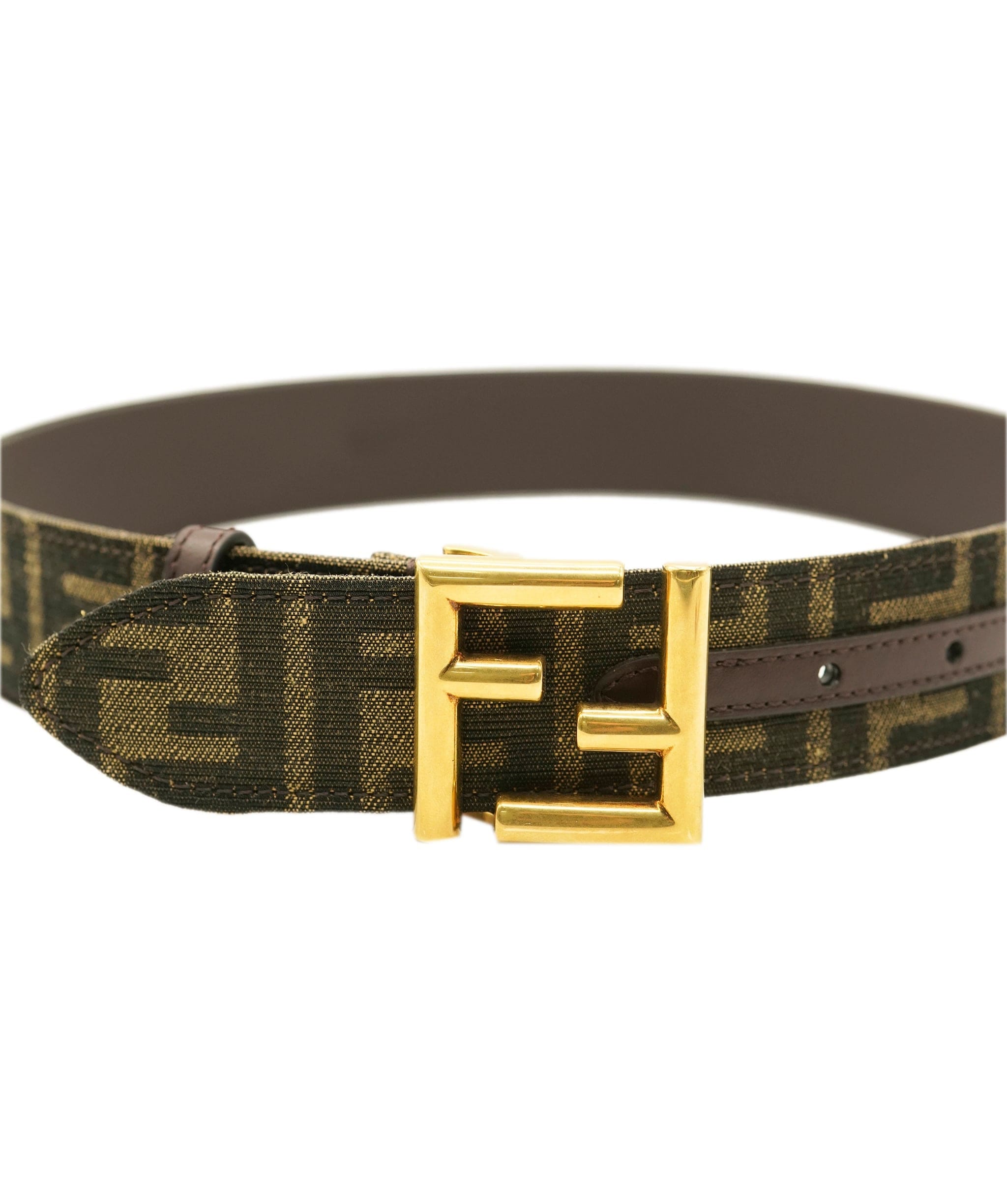 Fendi Zucca Belt Brown Belt ALL1094