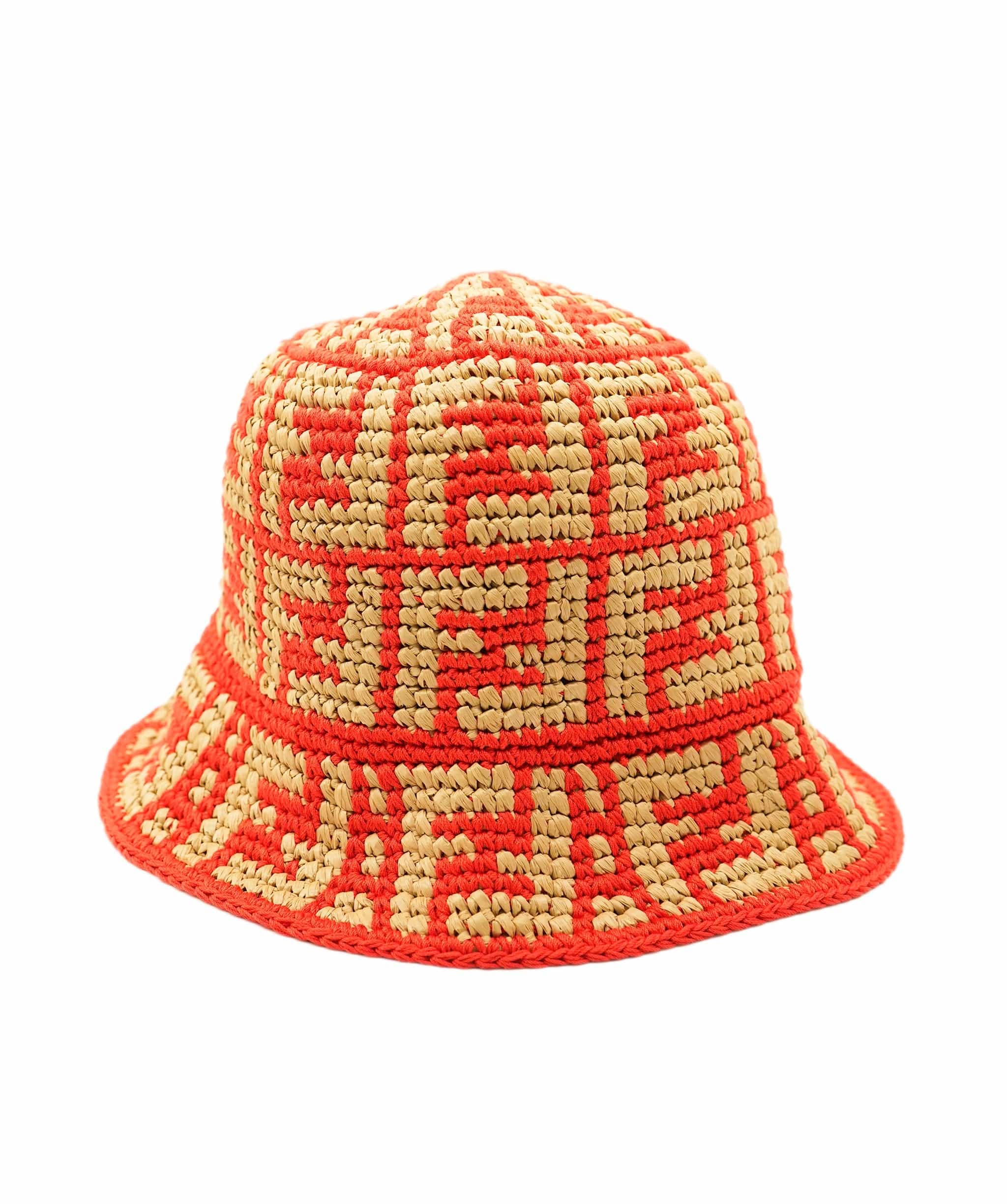 Fendi orange FF Bucket hat ALL1089