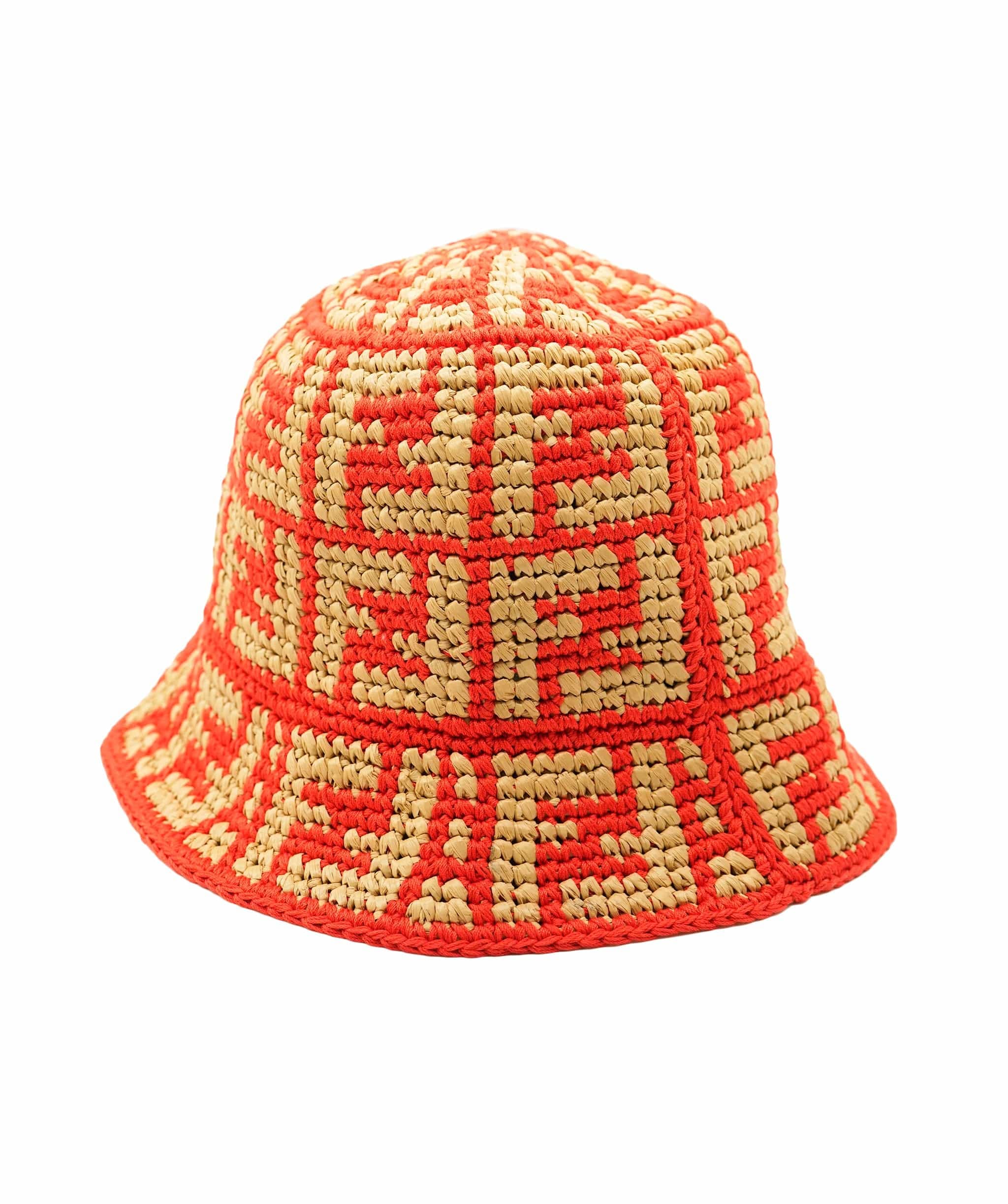 Fendi orange FF Bucket hat ALL1089