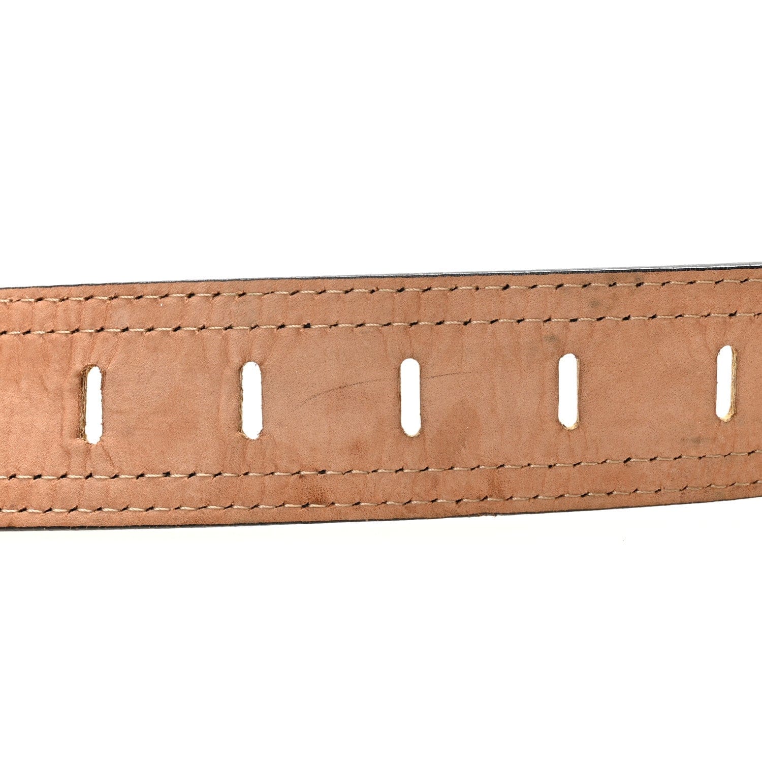 Fendi Metallic Patent B Belt 80 32 Gold