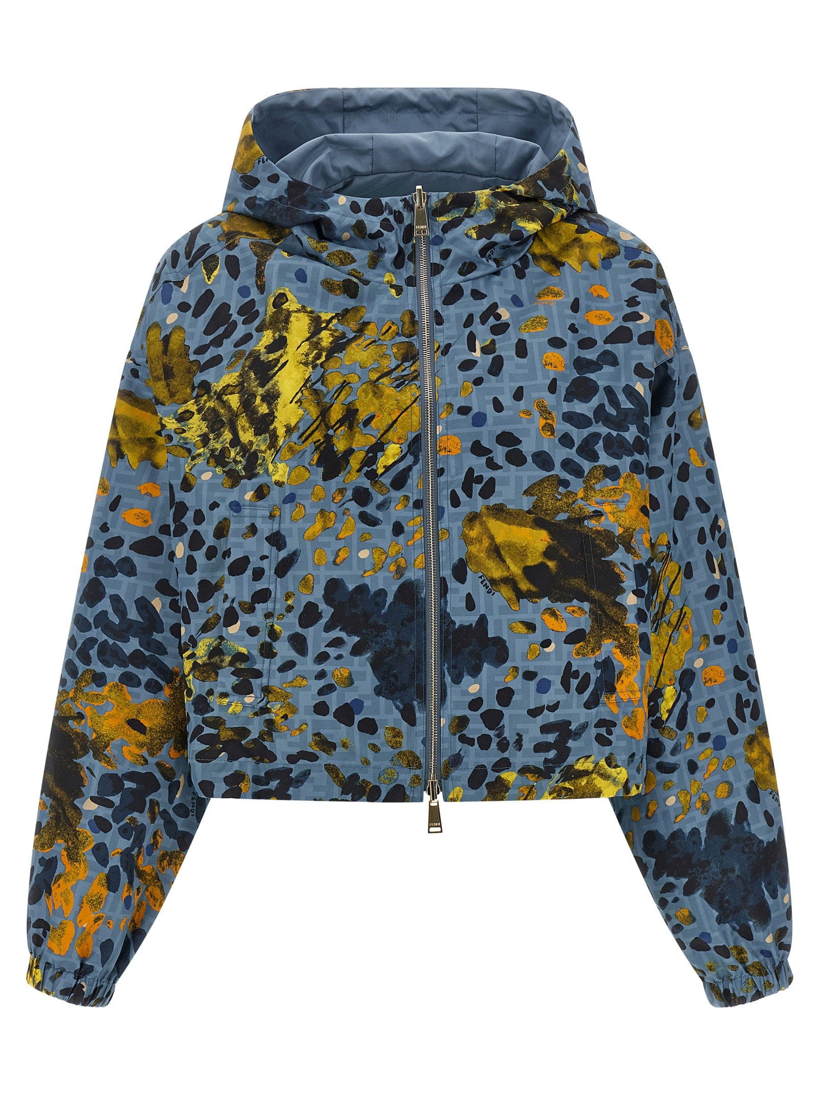 Fendi Reversible Windbreaker Jacket — blue