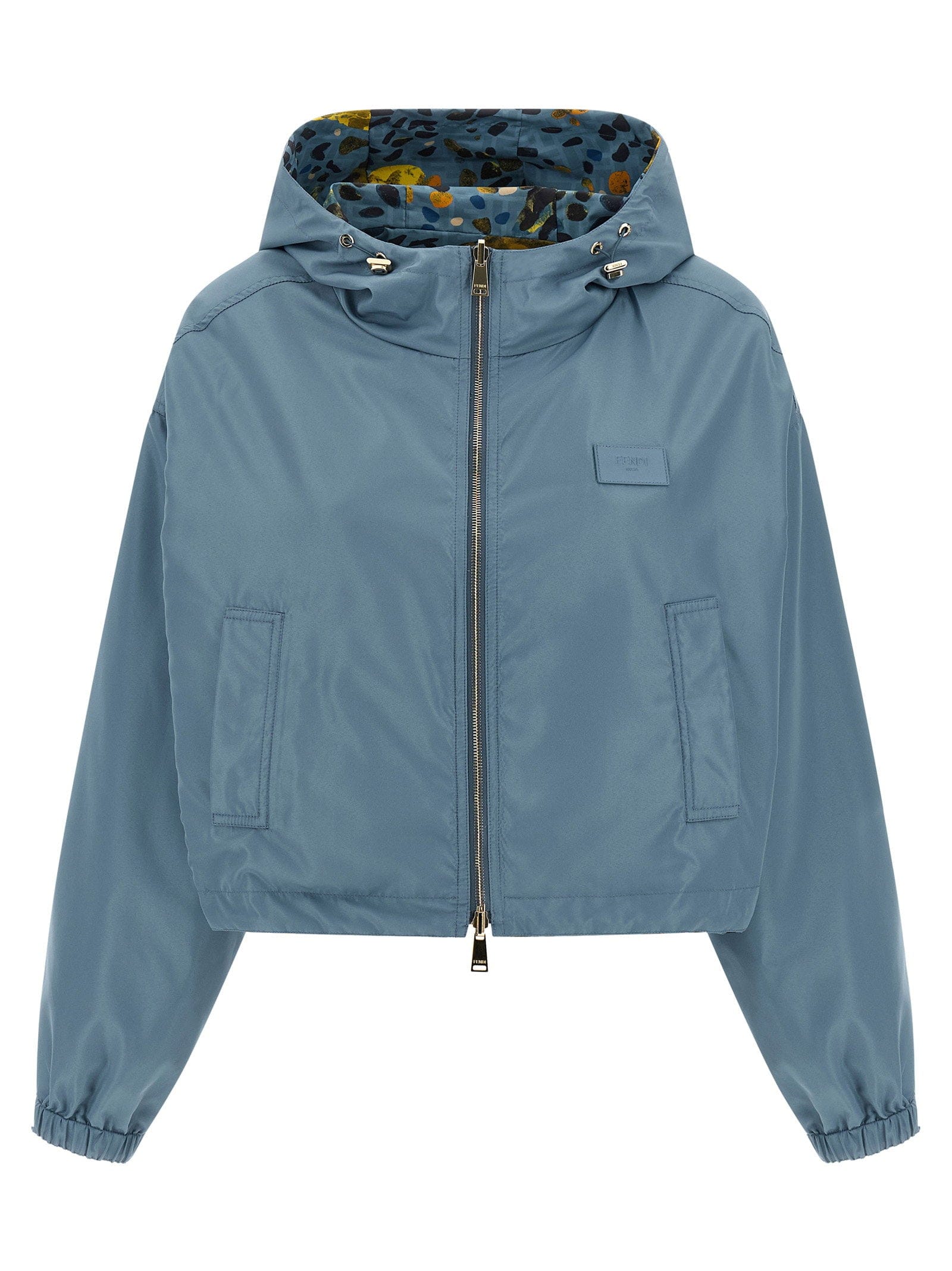 Fendi Reversible Windbreaker Jacket — blue