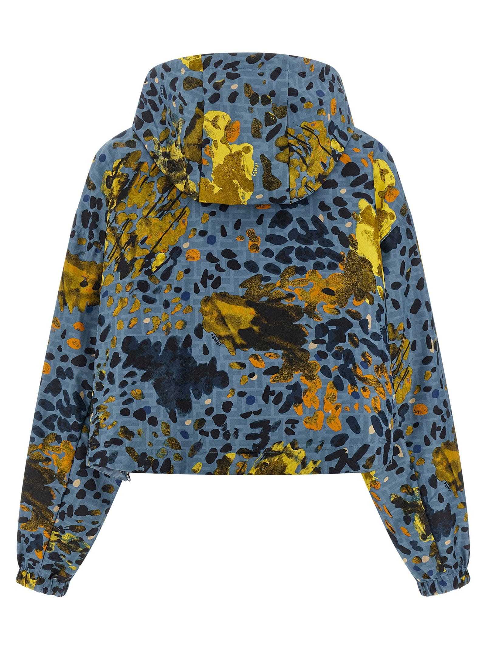 Fendi Reversible Windbreaker Jacket — blue