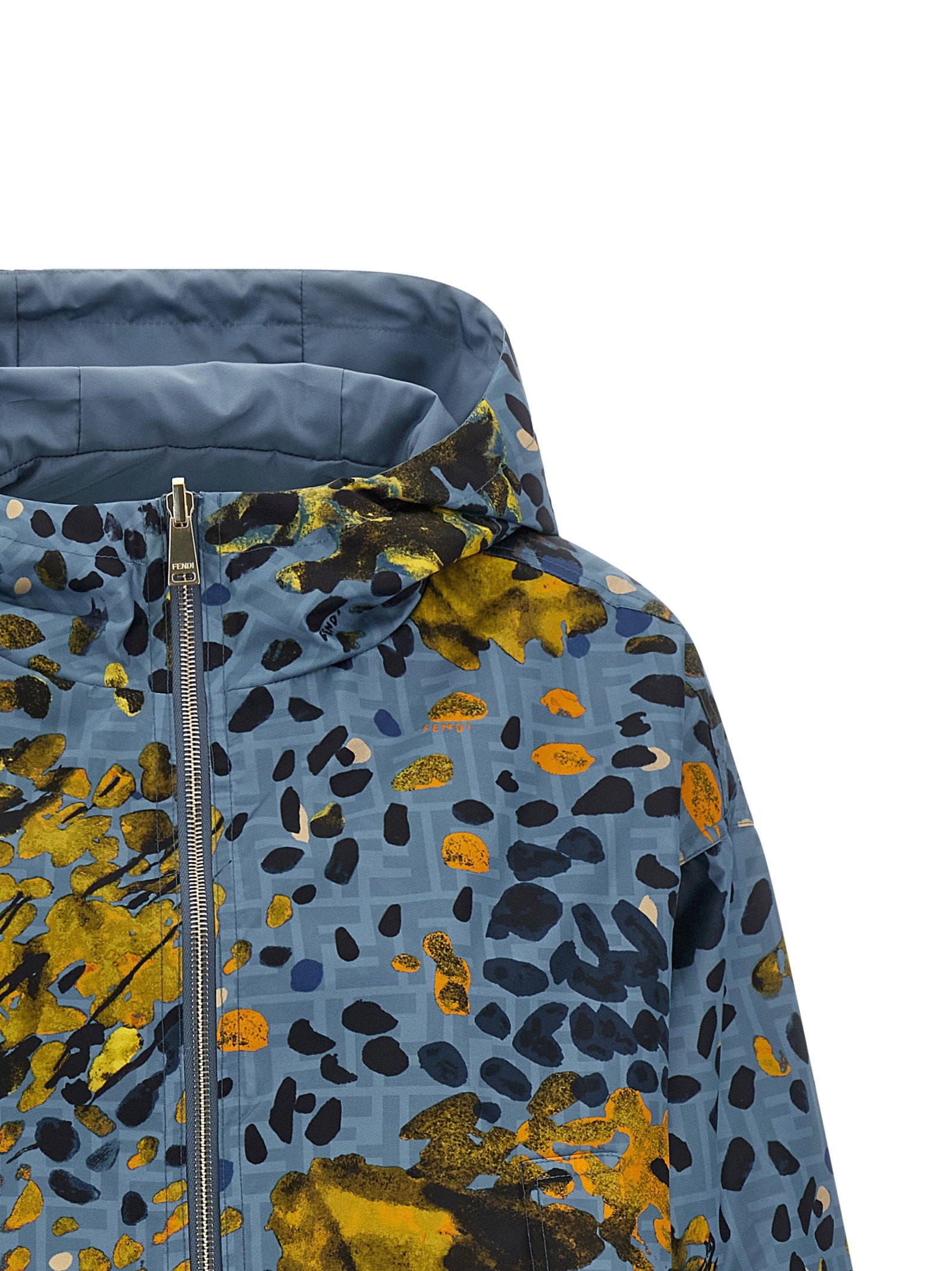 Fendi Reversible Windbreaker Jacket — blue
