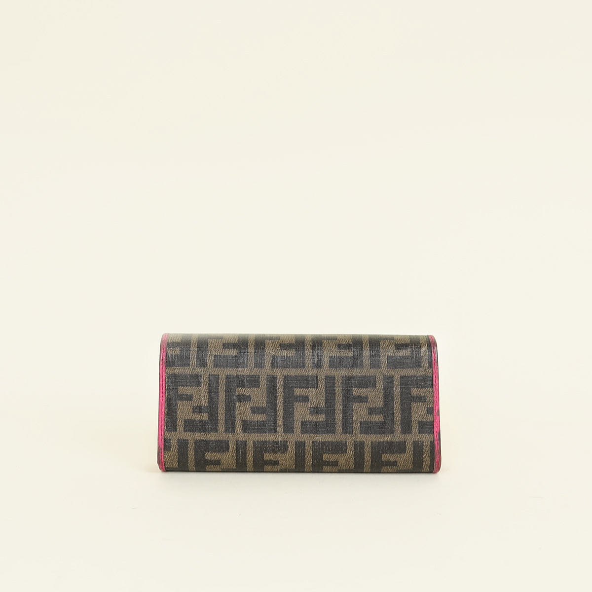 Fendi Bicolor FF Zucca Trifold Continental Wallet