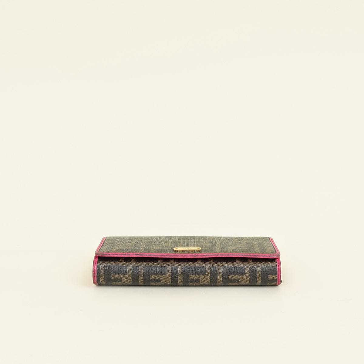 Fendi Bicolor FF Zucca Trifold Continental Wallet
