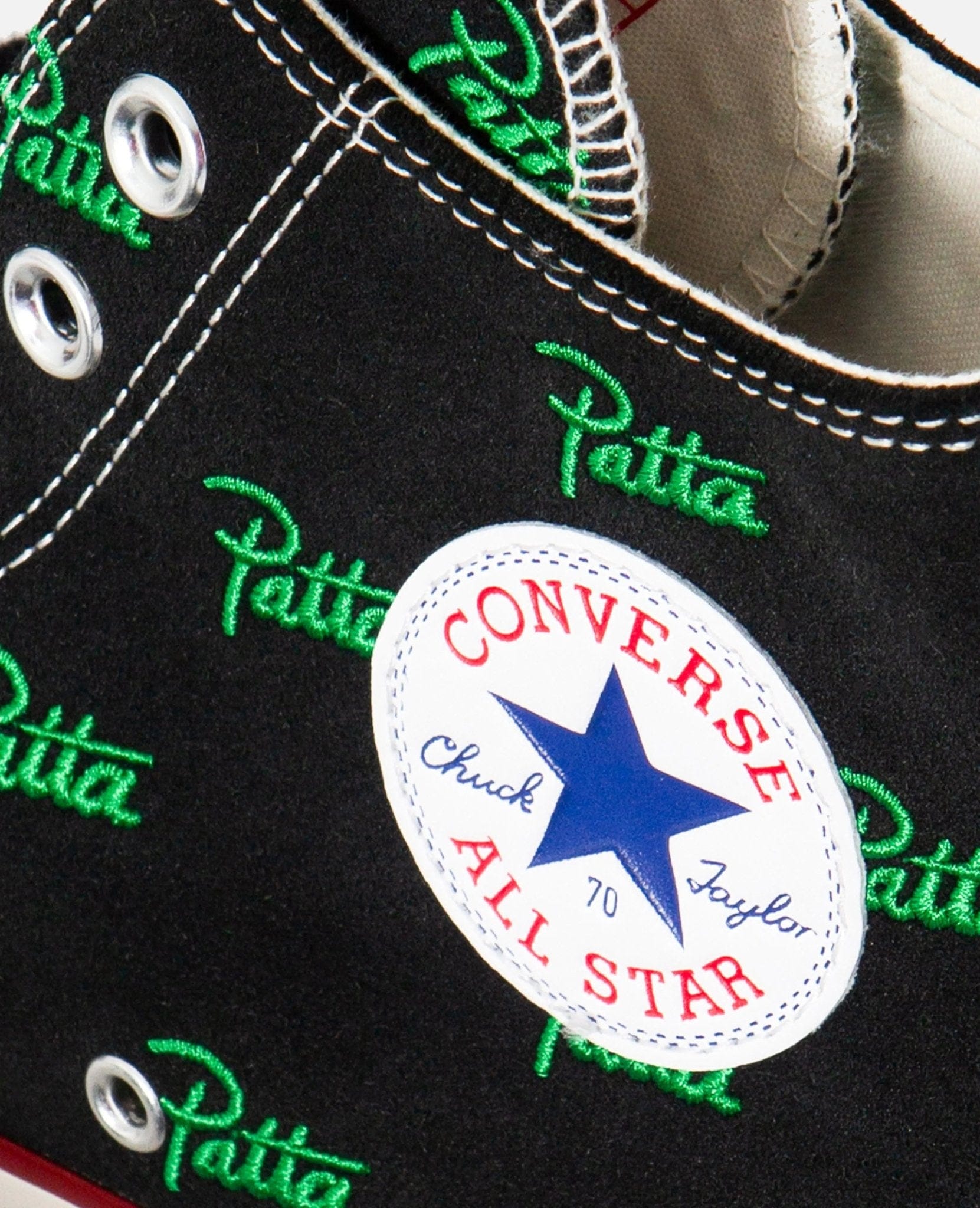 Converse Patta x Converse Chuck 70 Hi (Black/Jolly Green)