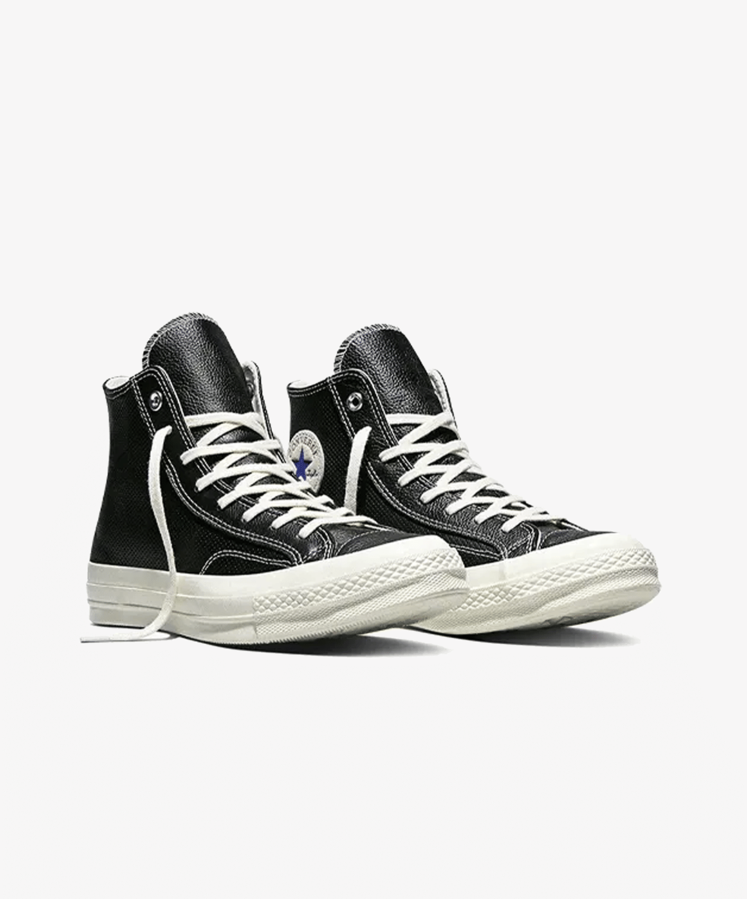 Converse | CHUCK 70 PERFORATED LEATHER { BLACK/BLUE/RED