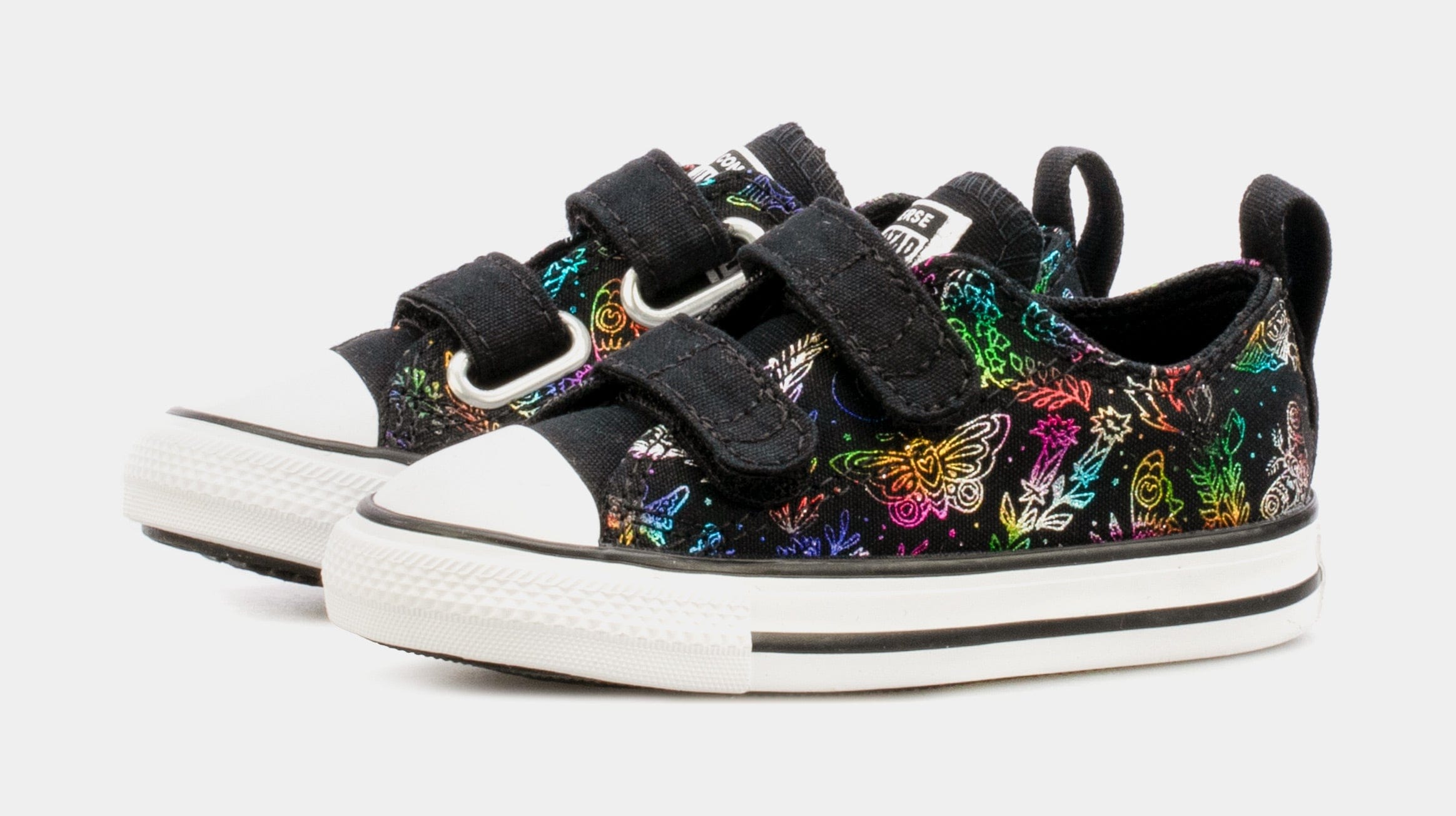 Converse All Star 2V Infant Toddler Lifestyle Shoes (Black)