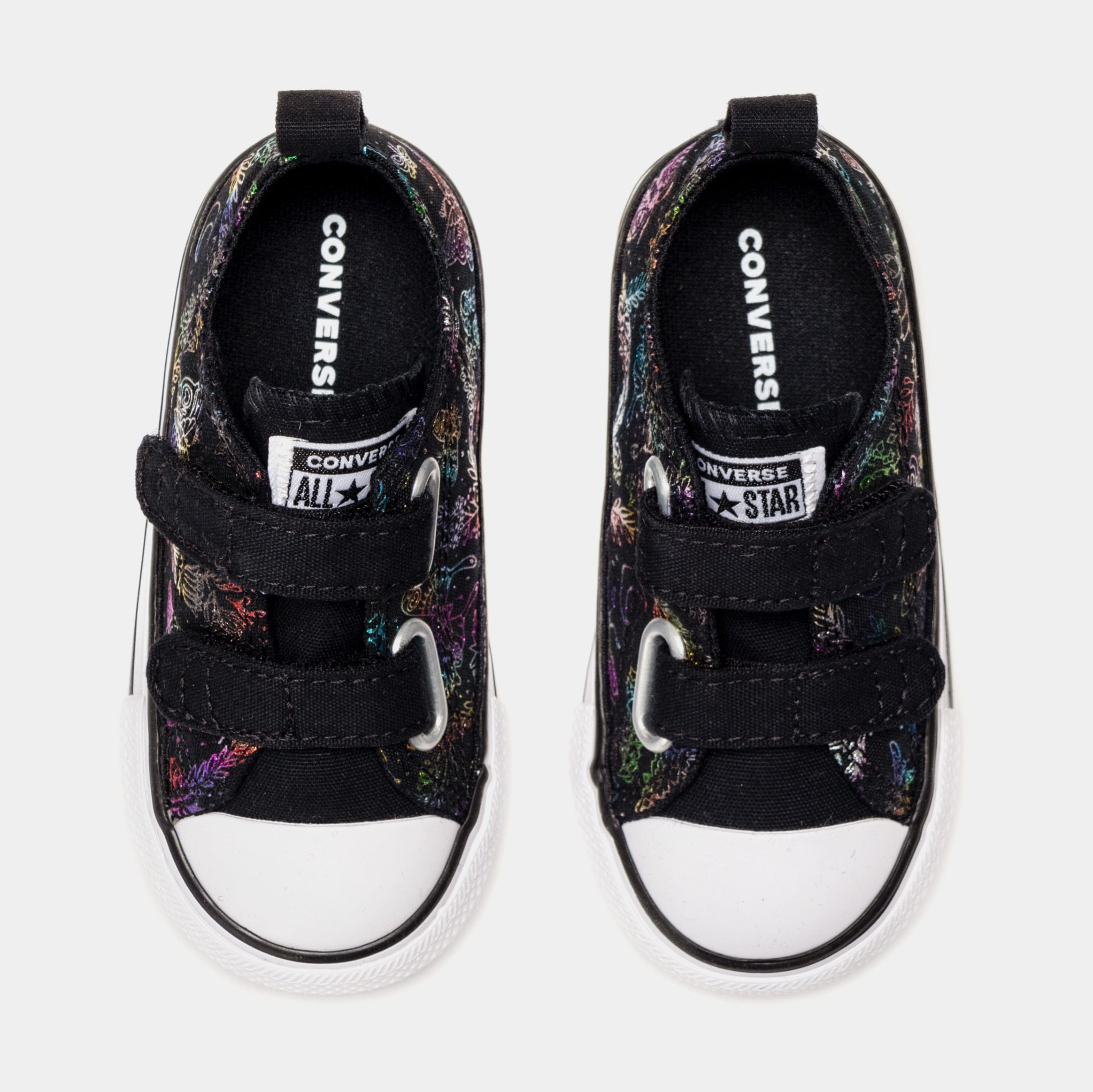 Converse All Star 2V Infant Toddler Lifestyle Shoes (Black)