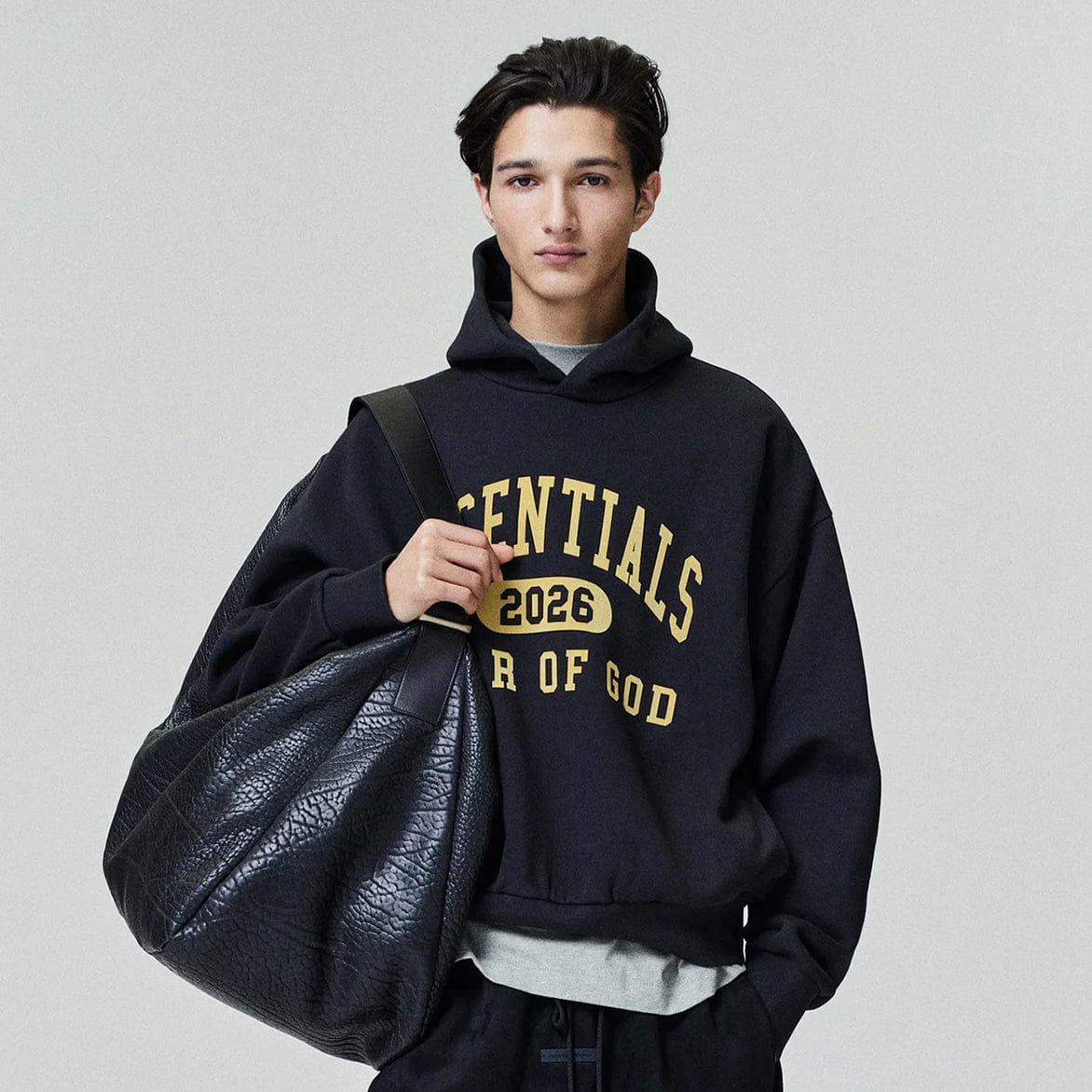 Fear of God Essentials Classic Hoodie - Vintage BLACK