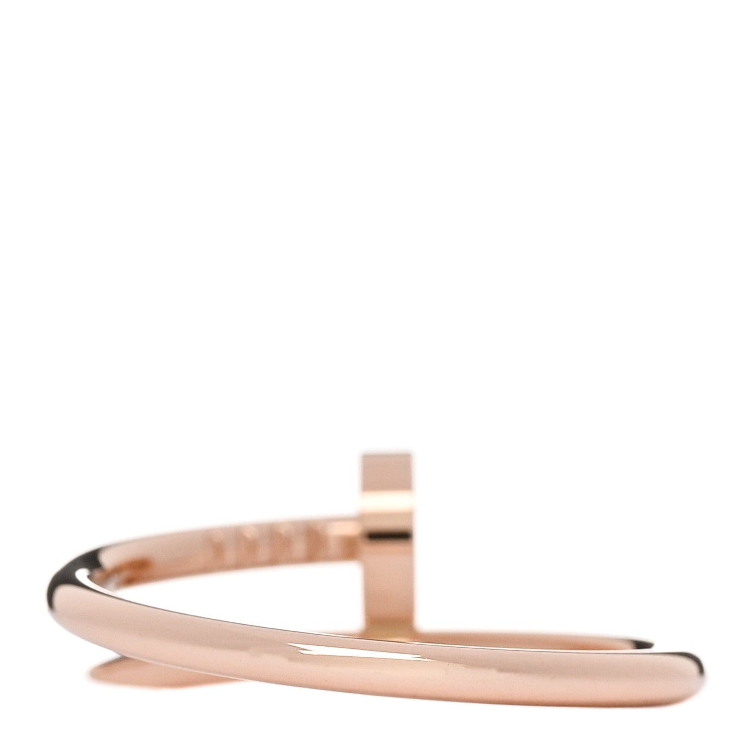 Cartier 18K Pink Gold Small Juste Un Clou Ring 55 7.25