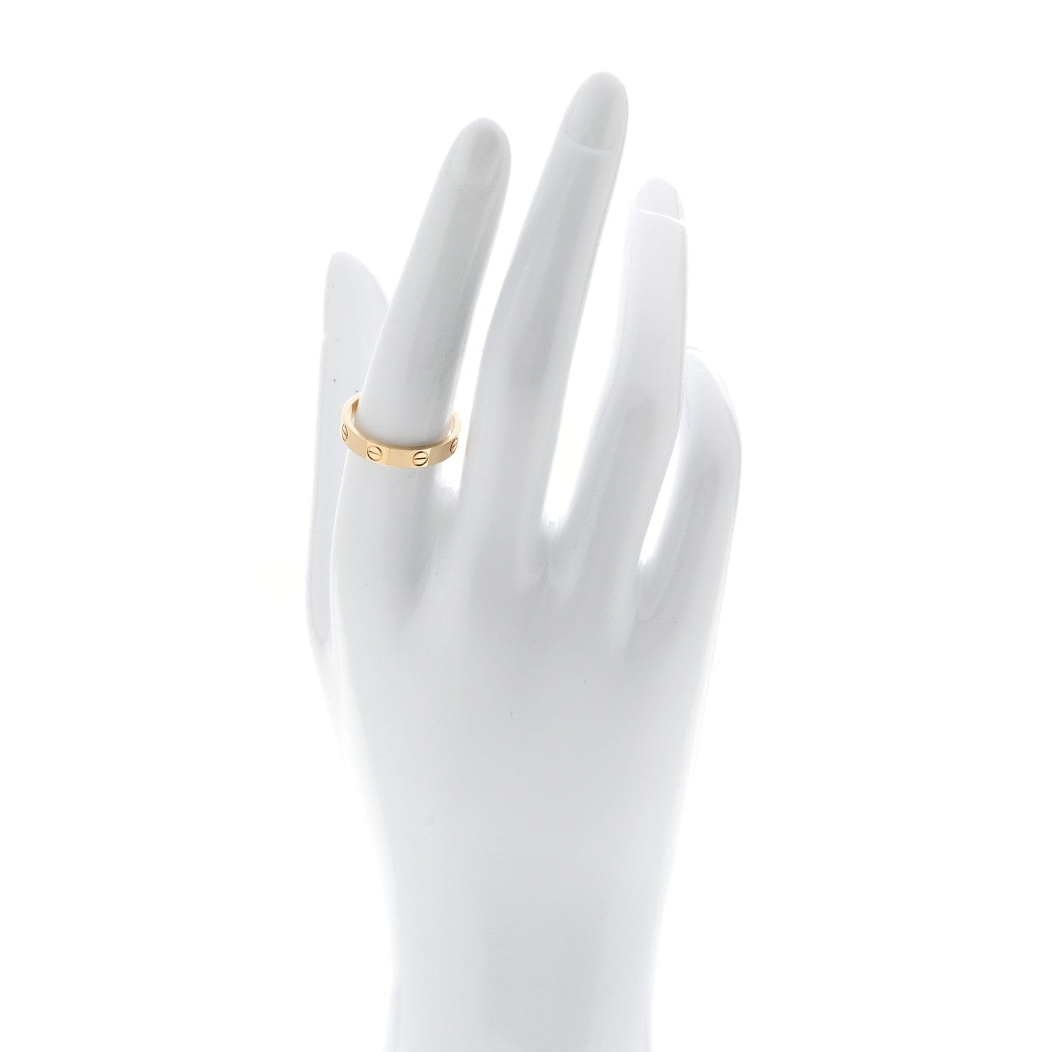 Cartier 18K Yellow Gold 3.5 mm LOVE Wedding Band Ring 56 7.5