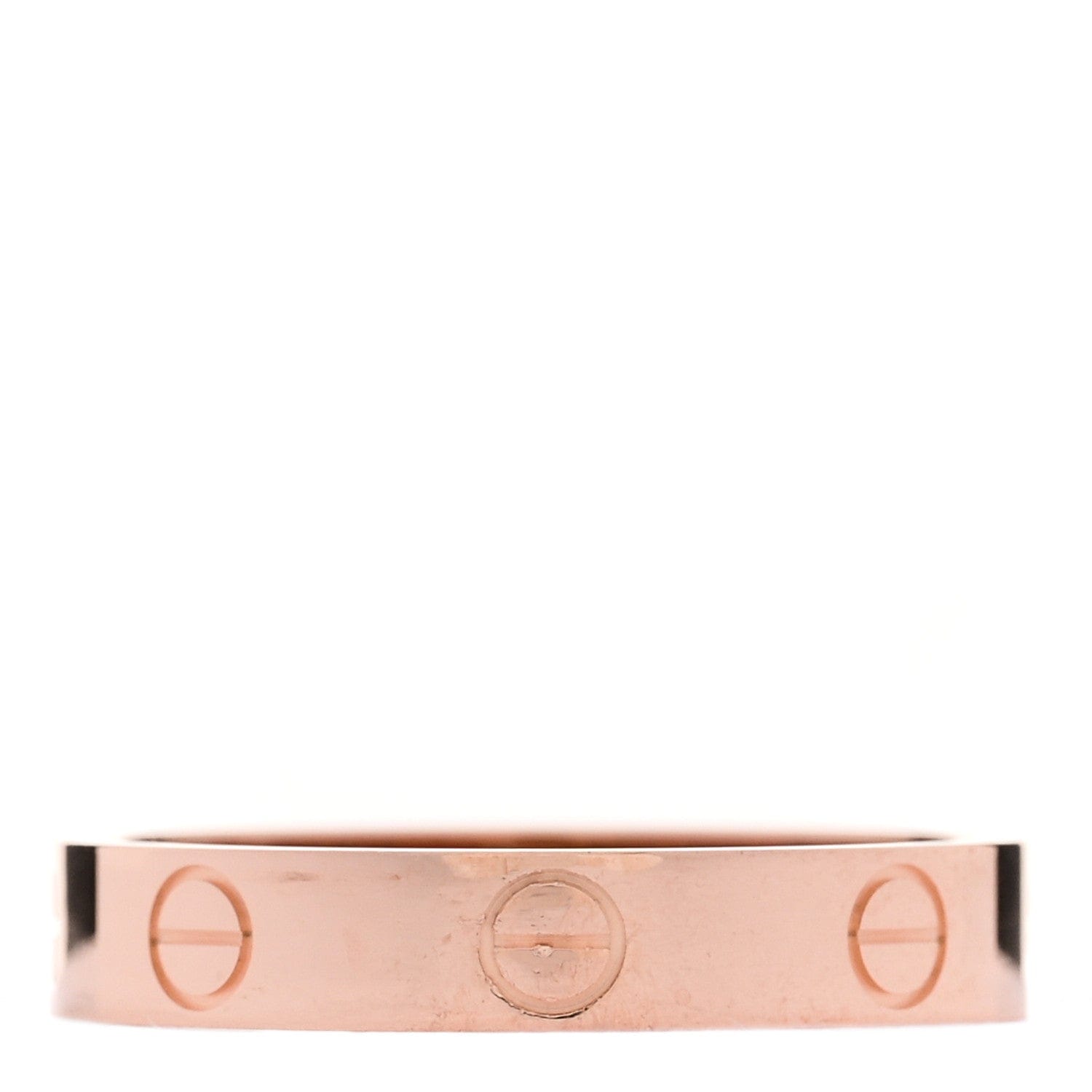 Cartier 18K Pink Gold 3.5 mm LOVE Wedding Band Ring 55 7.25